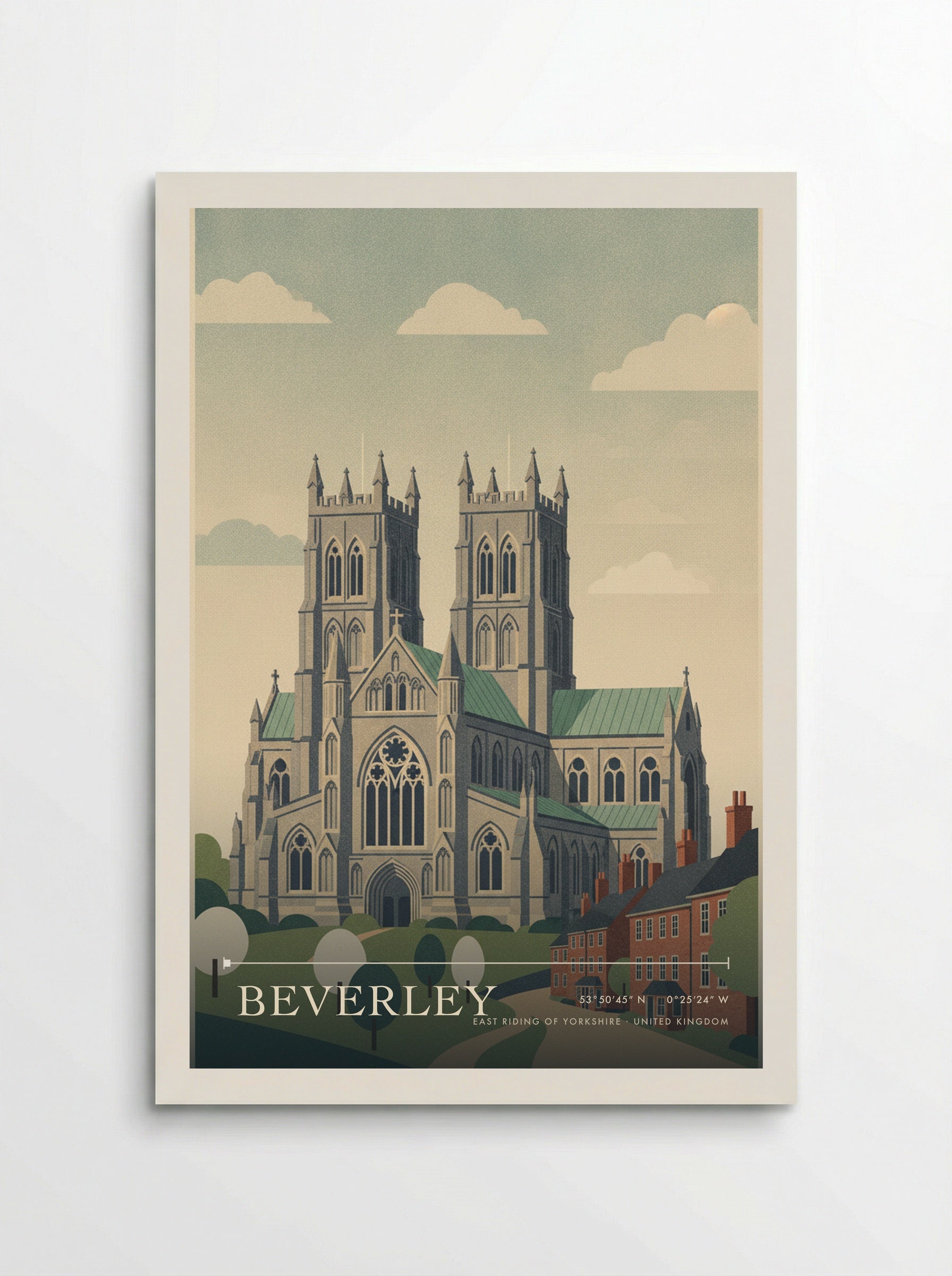 Beverley East Riding of Yorkshire United Kingdom Travel Poster - Poster