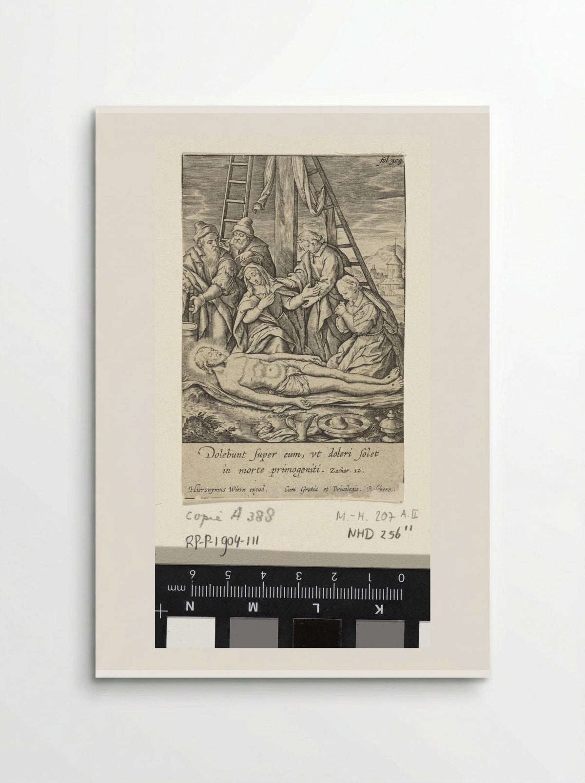 Bewening van Christus - Hieronymus Wierix - Poster