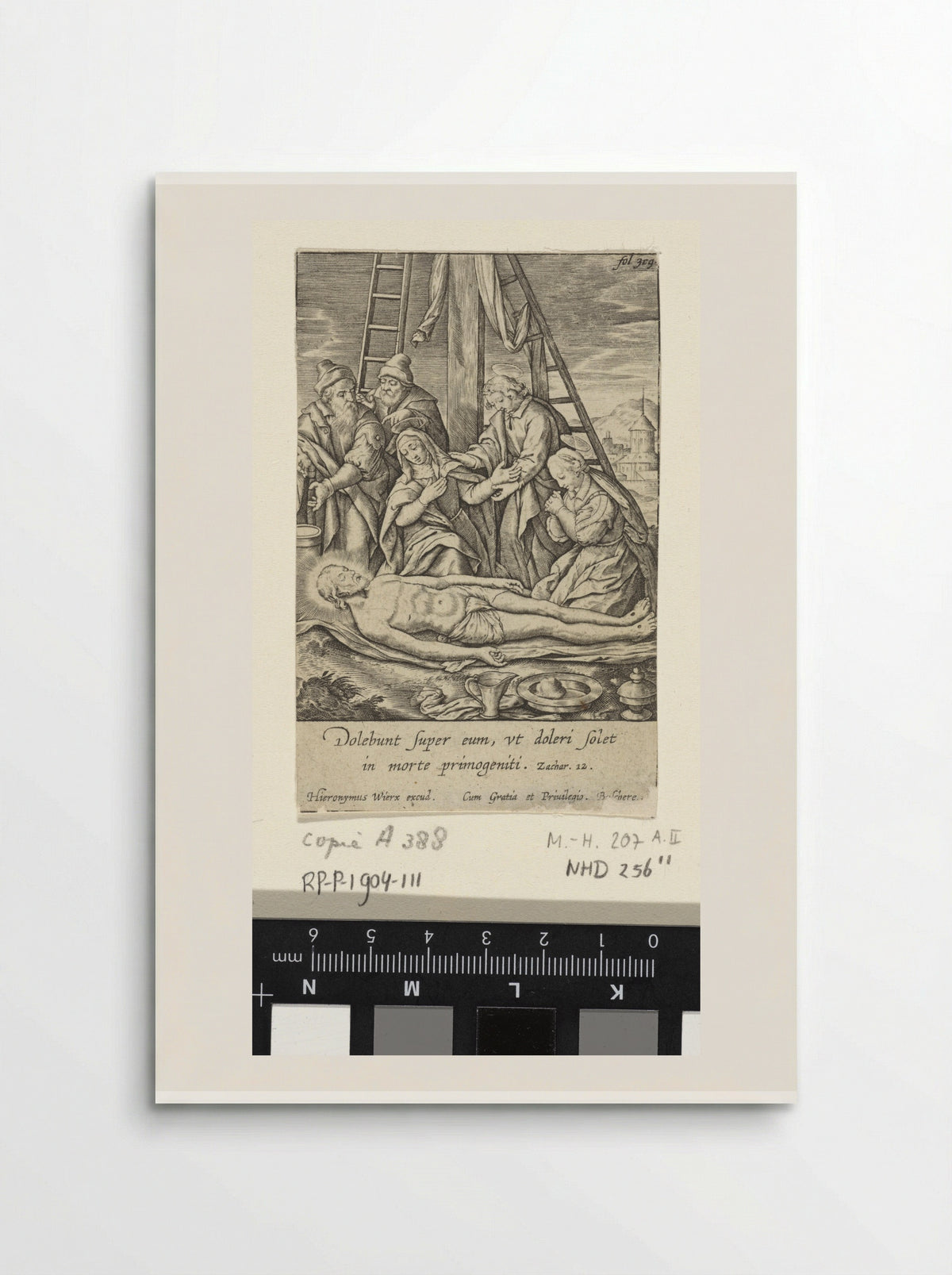 Bewening van Christus - Hieronymus Wierix - Poster
