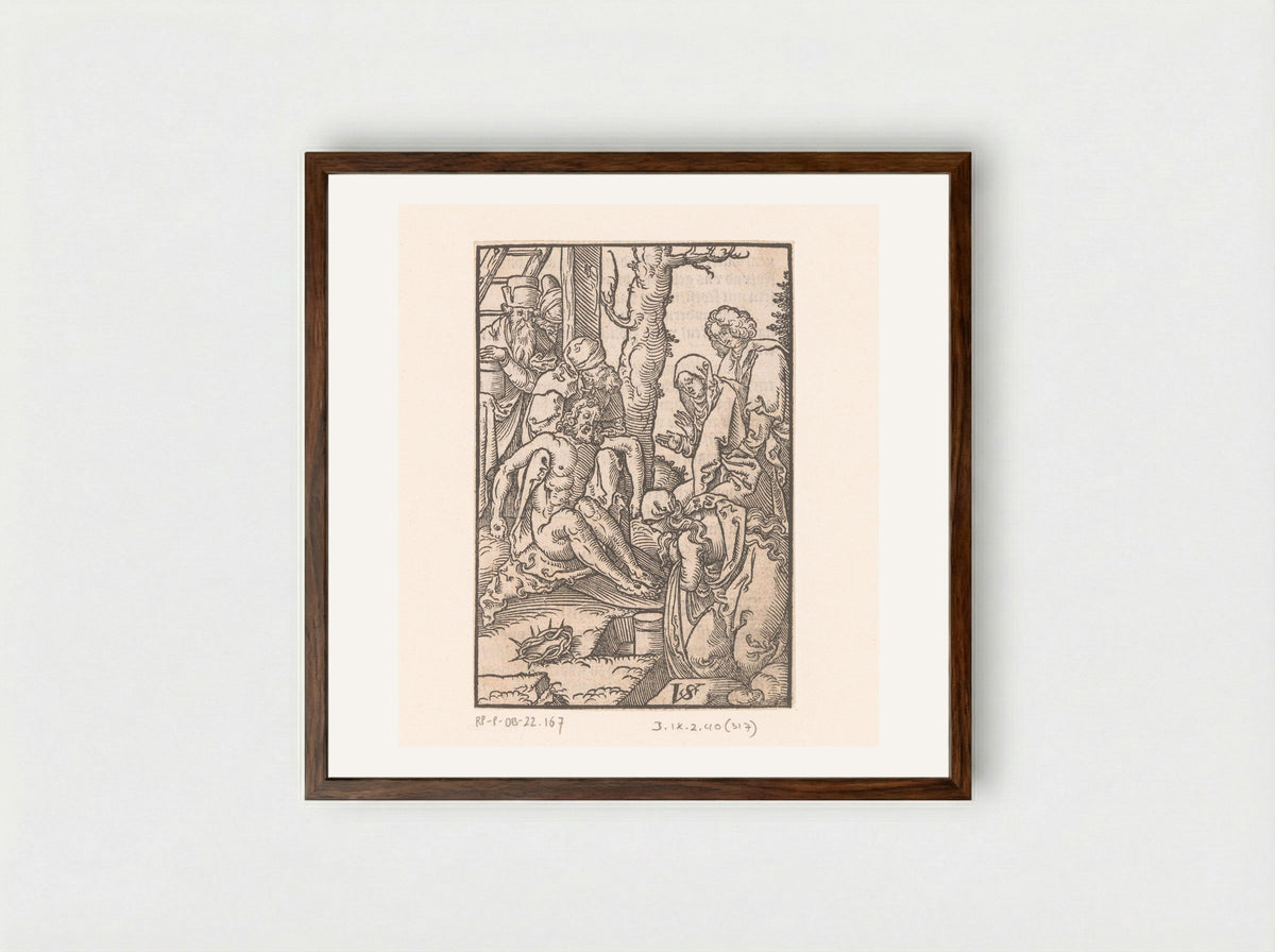 Bewening - Valentin Geißler - Framed Print Dark Wood