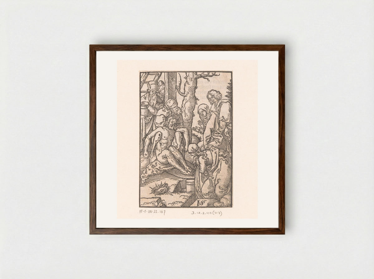 Bewening - Valentin Geißler - Framed Print Dark Wood