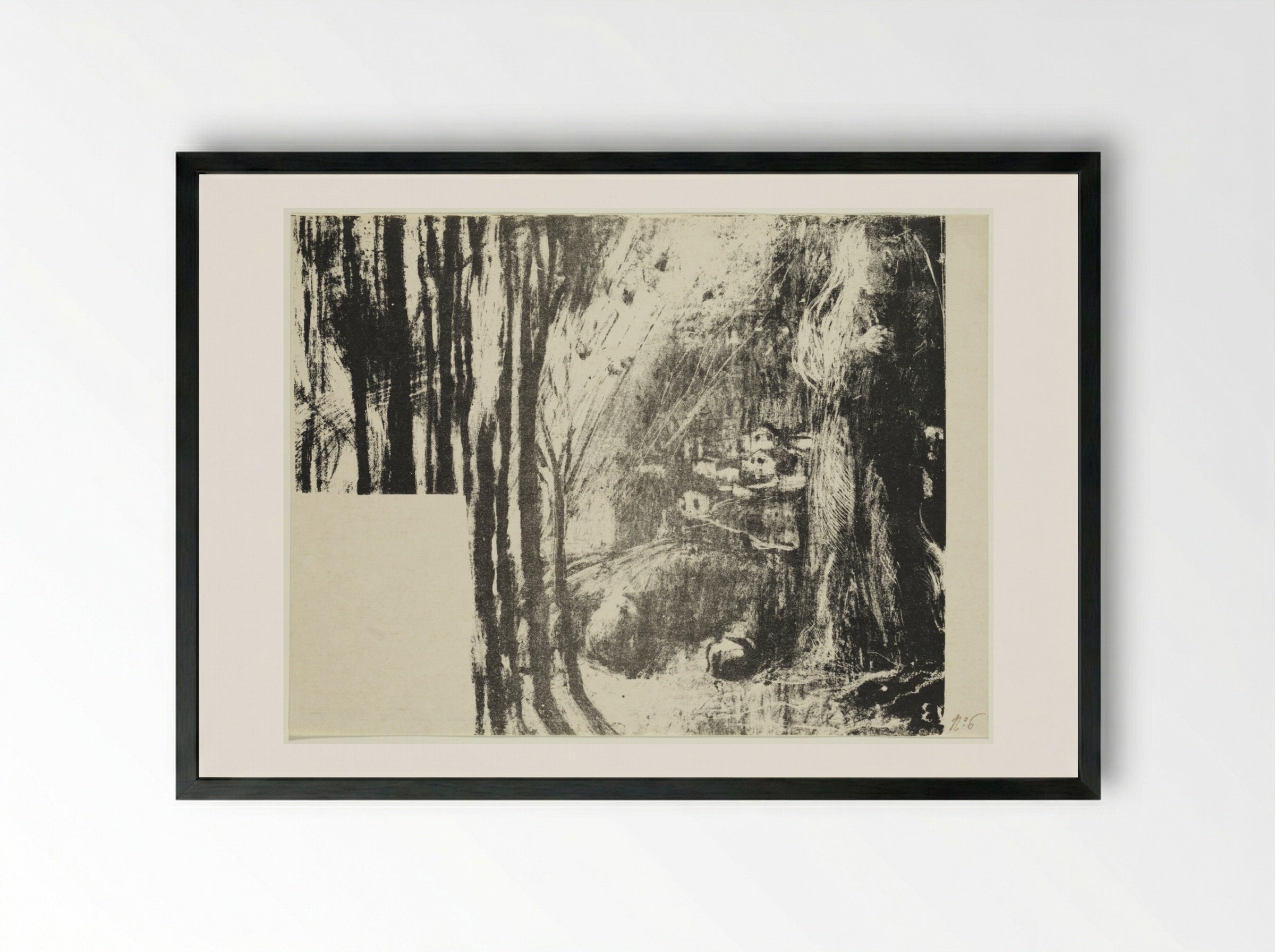 Beyond Human Forces (Part 2) - Édouard Vuillard - Framed Print Black