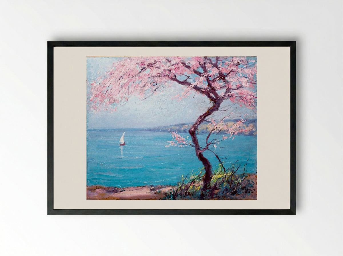 Biarritz Beach - Kimon Loghi - Framed Print Black