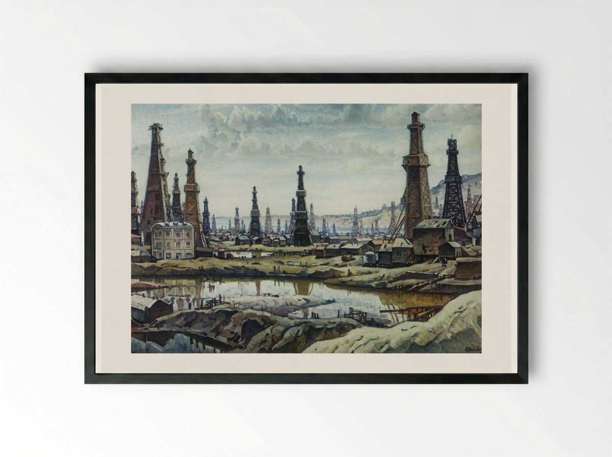 Bibi-Heybat - Konstantin Bogaevsky - Framed Print Black