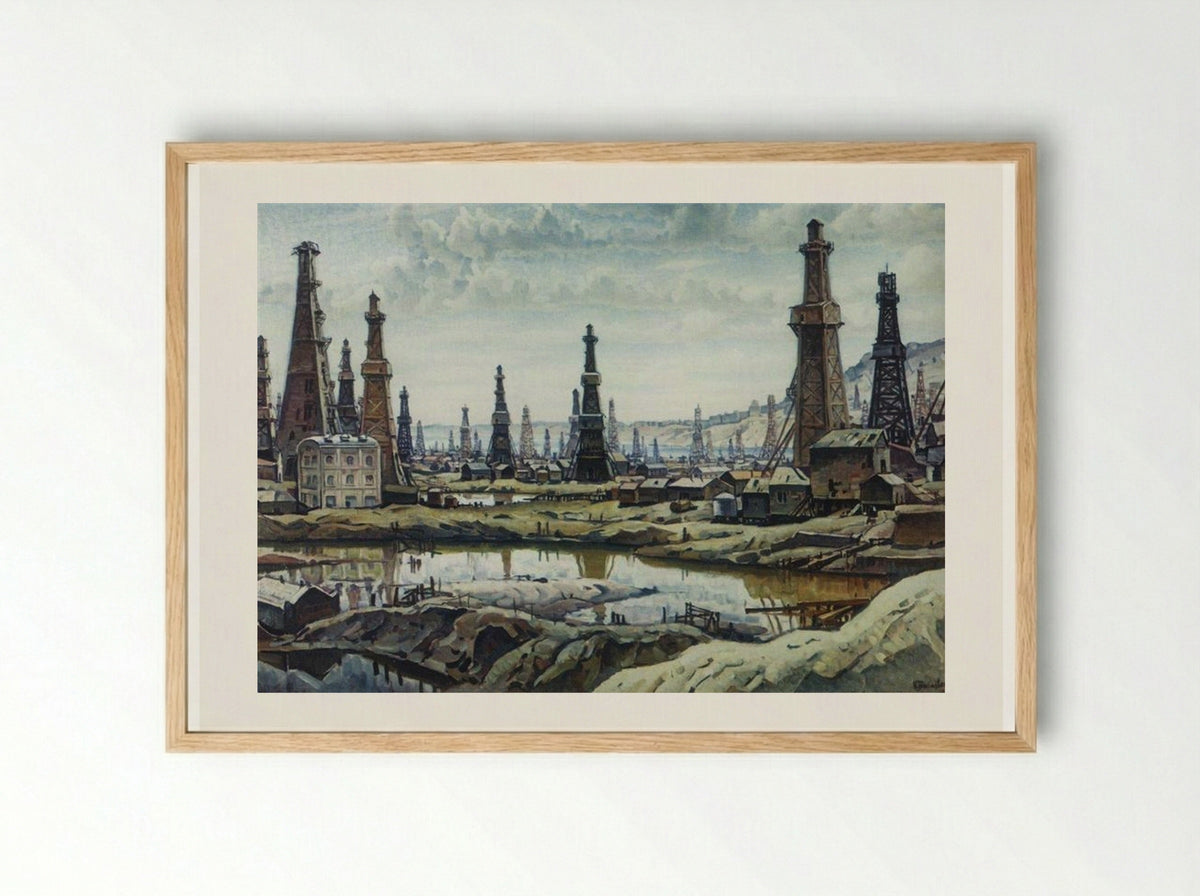 Bibi-Heybat - Konstantin Bogaevsky - Framed Print Wood