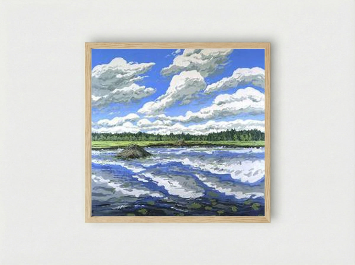 Big Flowage - Neil Welliver - Framed Print Wood