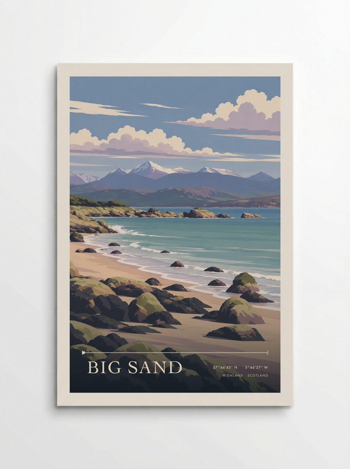 Big Sand, Highland | Travel Poster - Poster