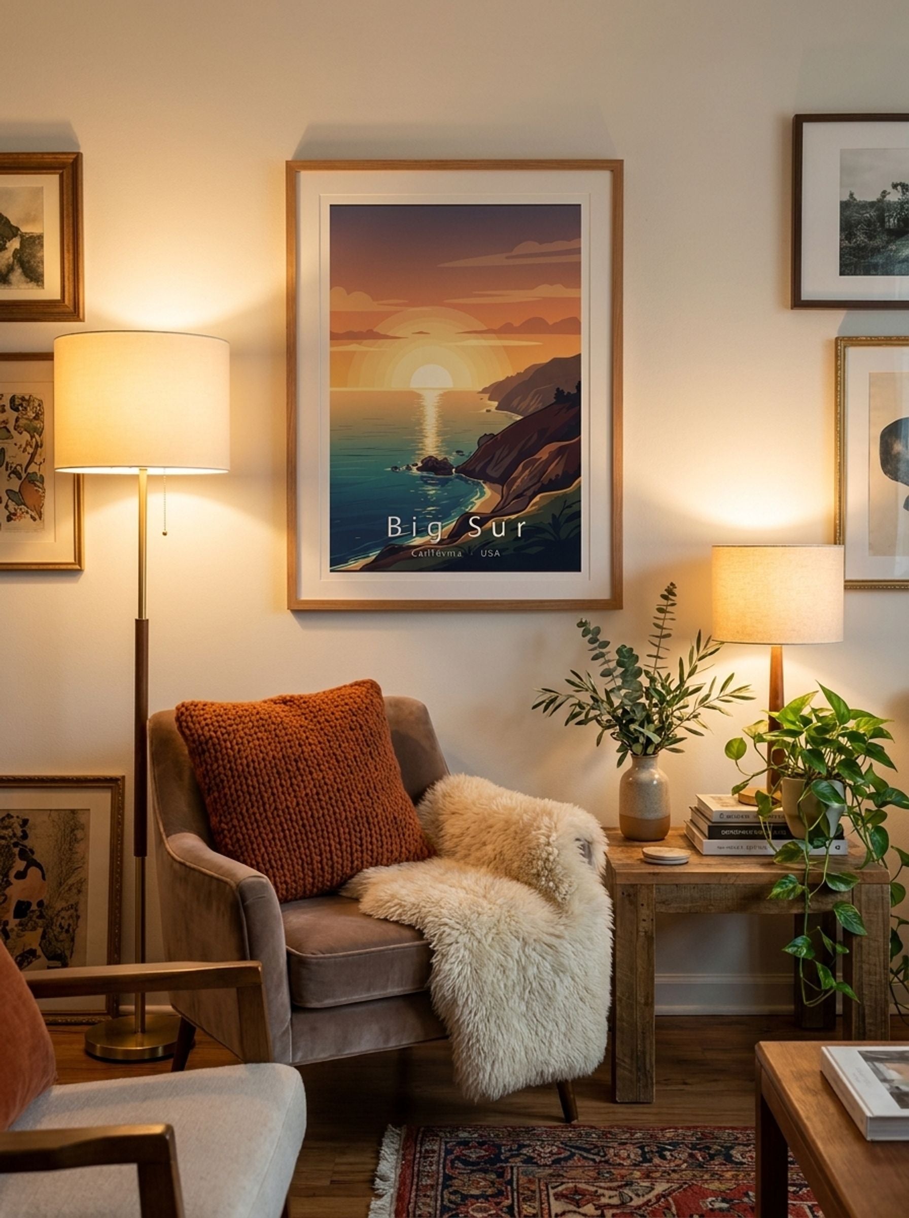 Big Sur Travel Poster Artwork - Lifestyle