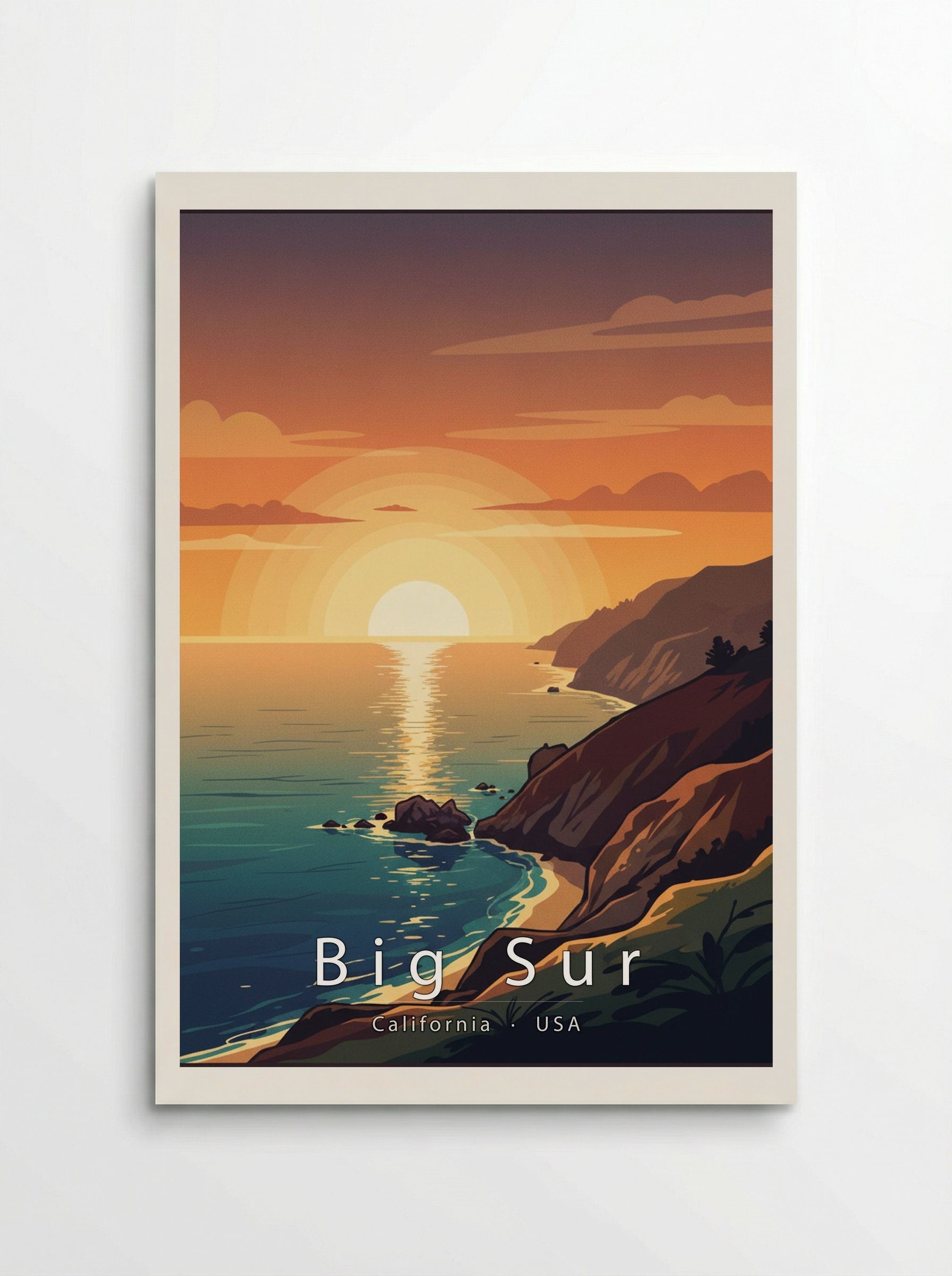 Big Sur Travel Poster Artwork - Poster