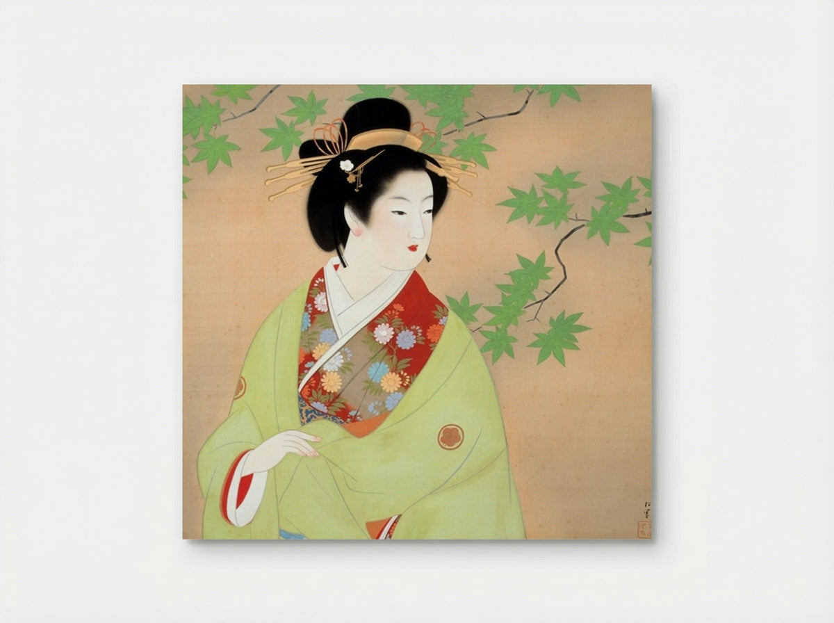 Bijinga (Woman Beneath Maple Branches) - Uemura Shoen - Poster