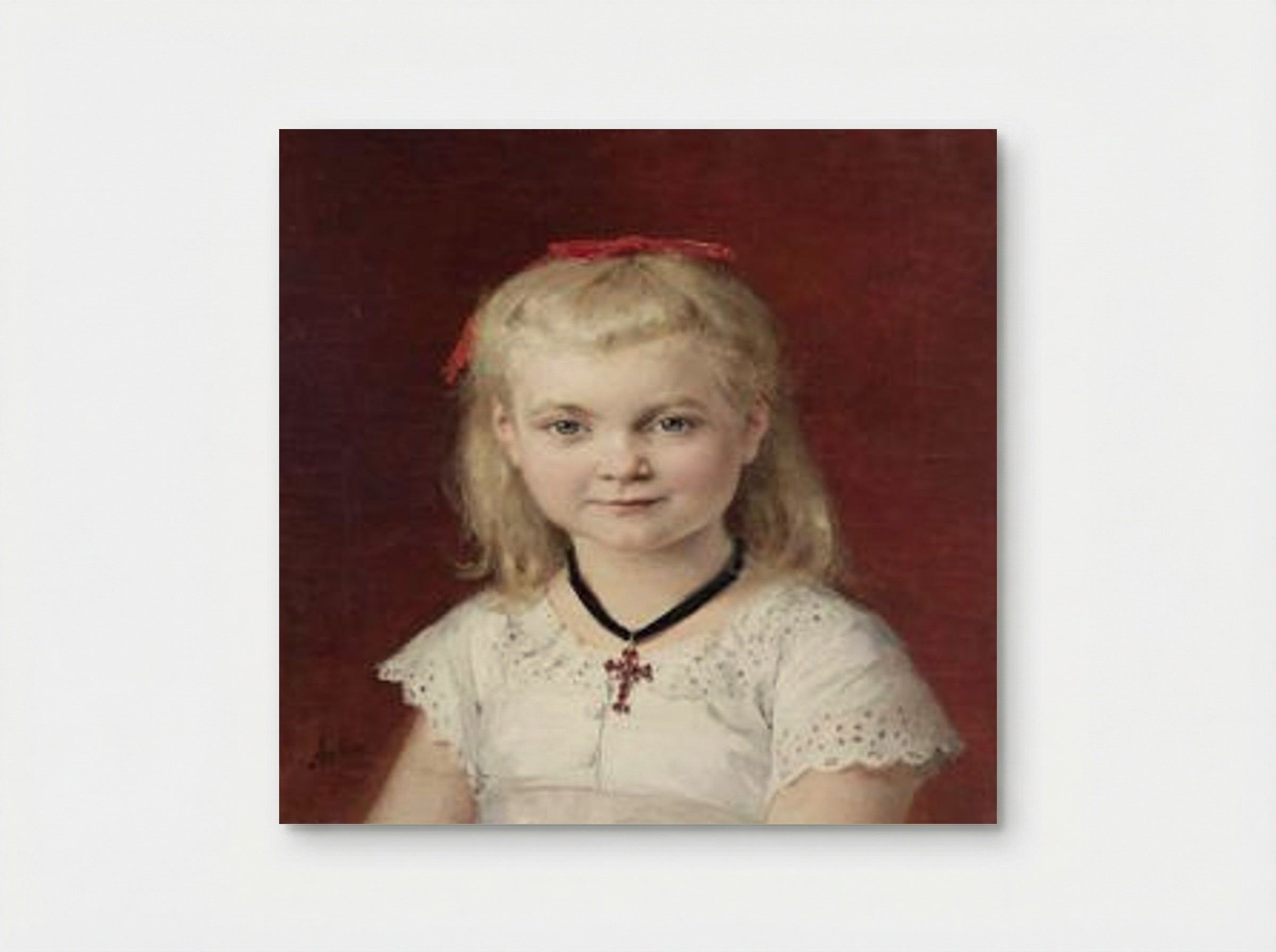 Bildnis Emilie Weiss - Albert Anker - Poster