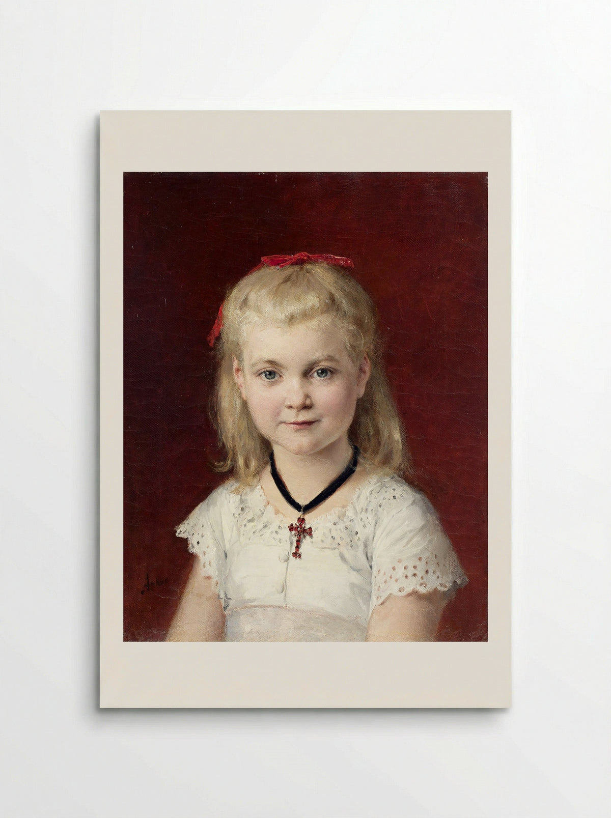 Bildnis Emilie Weiss - Albert Anker - Poster