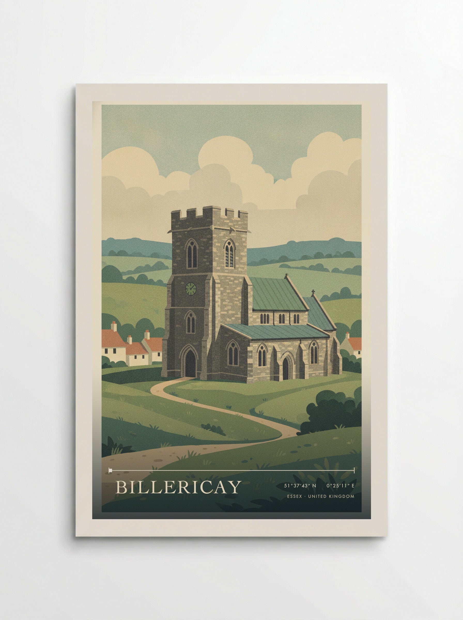 Billericay Essex United Kingdom Travel Poster - Poster