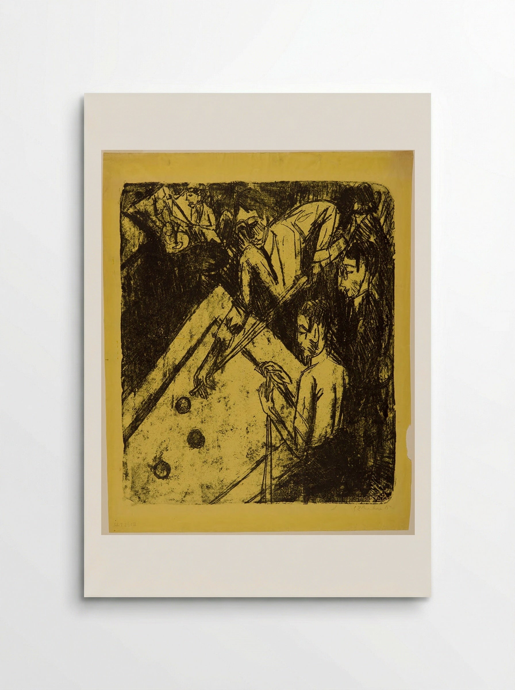 Billiard Players - Ernst Ludwig Kirchner - Poster