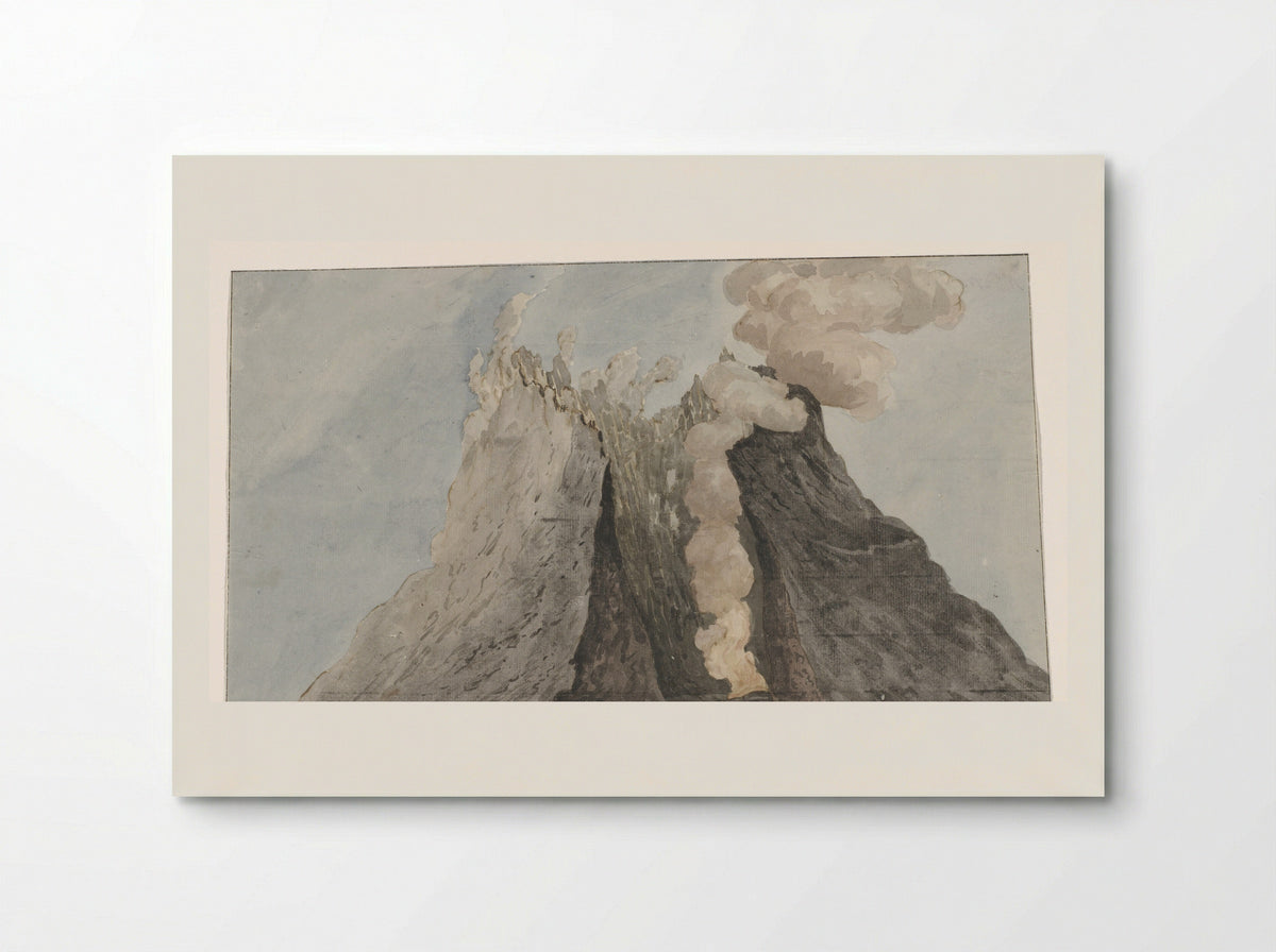 Binnenzijde van krater Etna - Willem Carel Dierkens - Poster