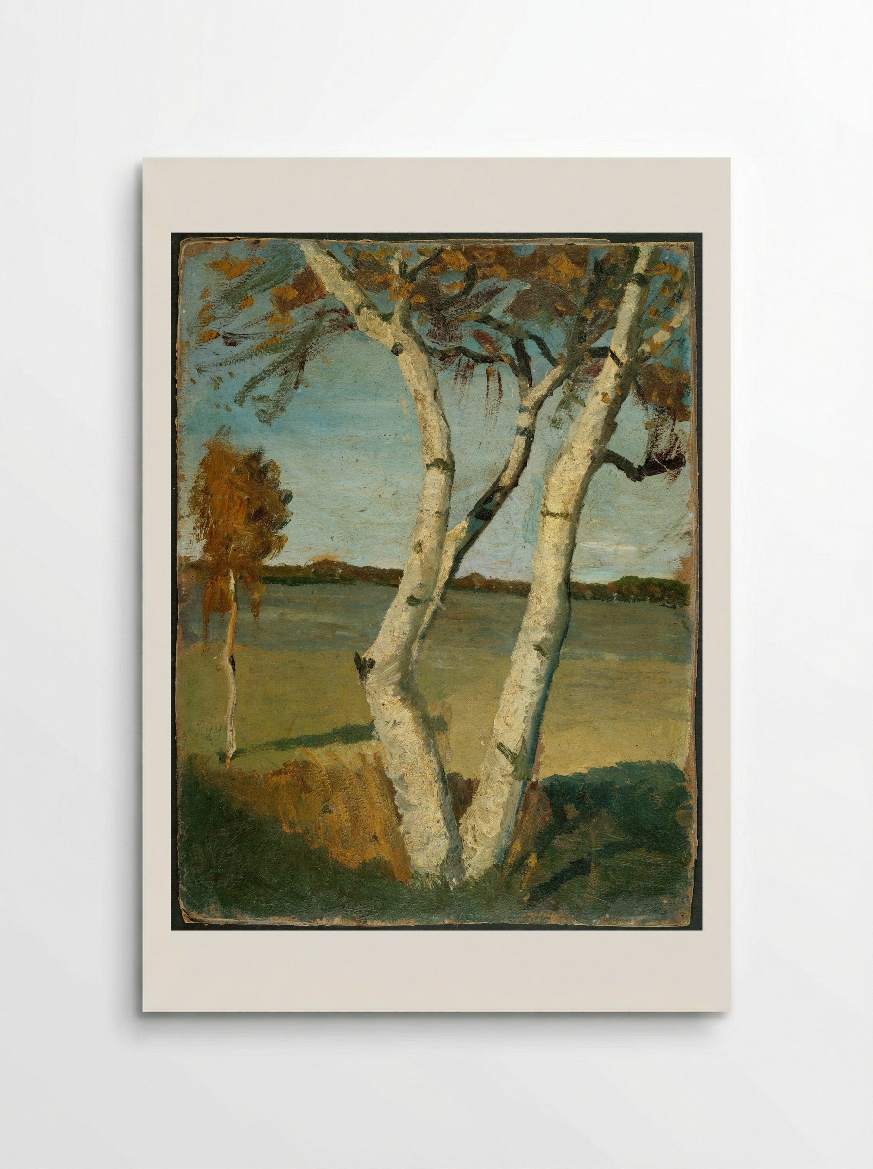 Birch Tree in a Landscape - Paula Modersohn-Becker - Poster