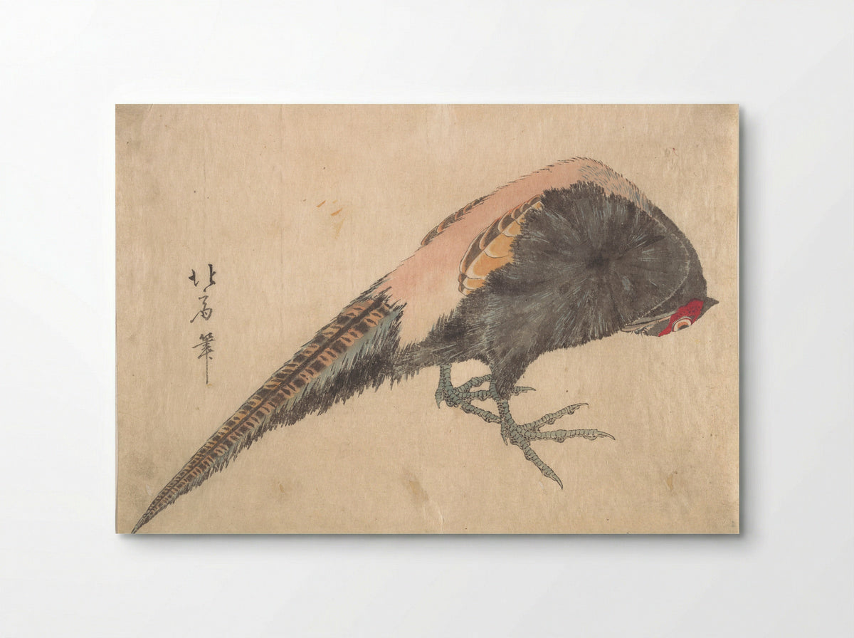 Bird (Woodblock Print) - Hakusanjin Hokui - Poster