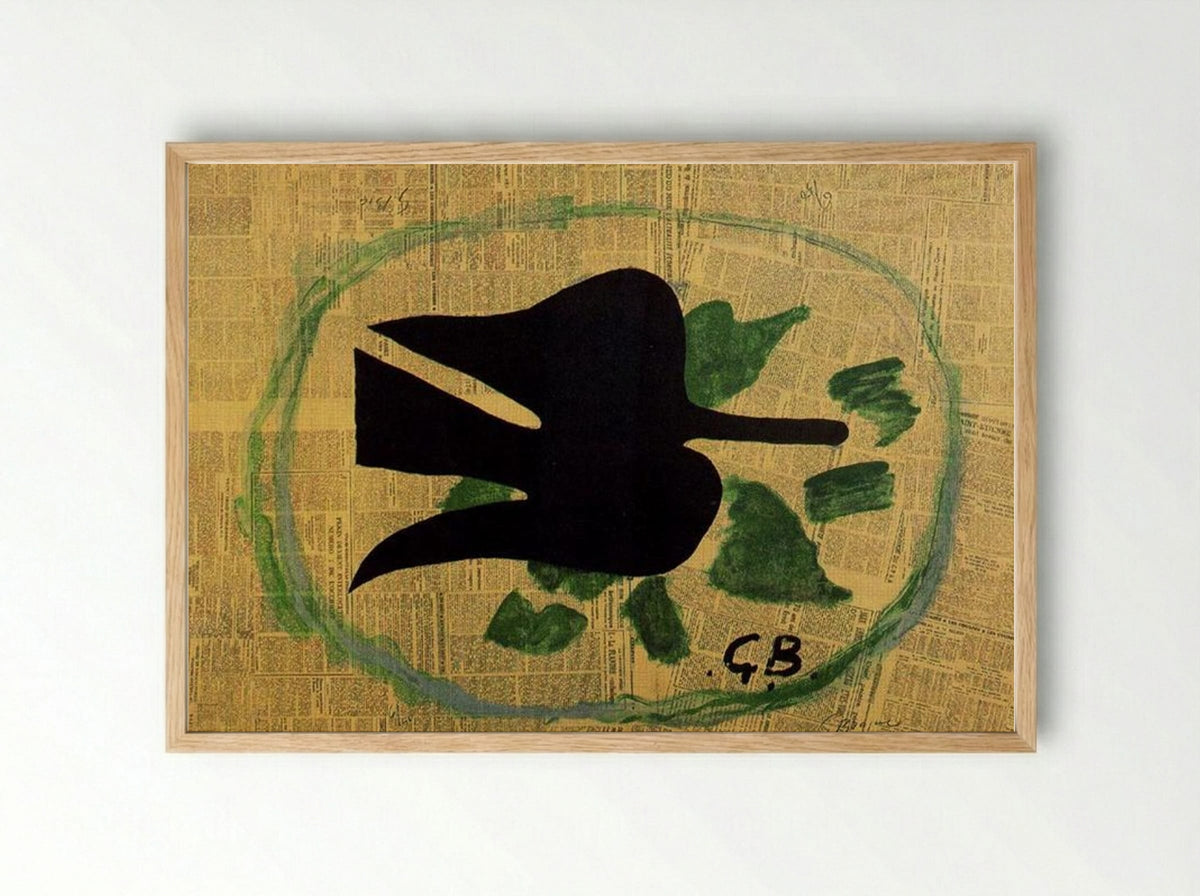 Bird in the Foliage - Georges Braque - Framed Print Wood