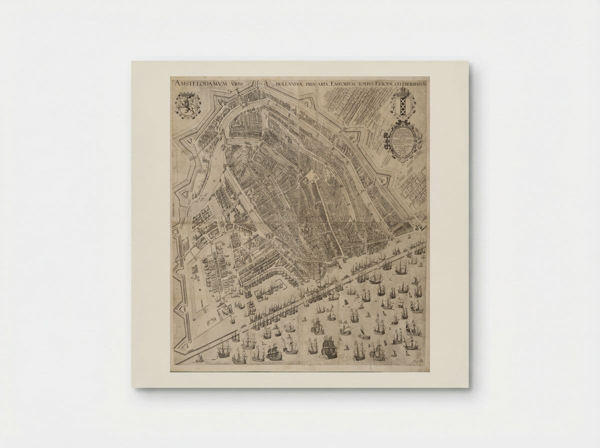 Bird's-Eye View of Amsterdam - Pieter Bast - Poster