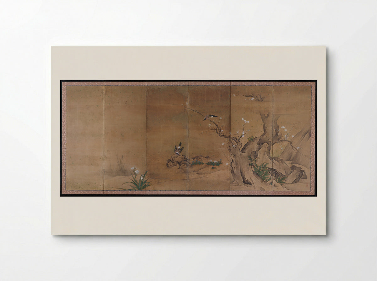 Birds and Flowers of the Four Seasons - Kano Sanboku - Poster