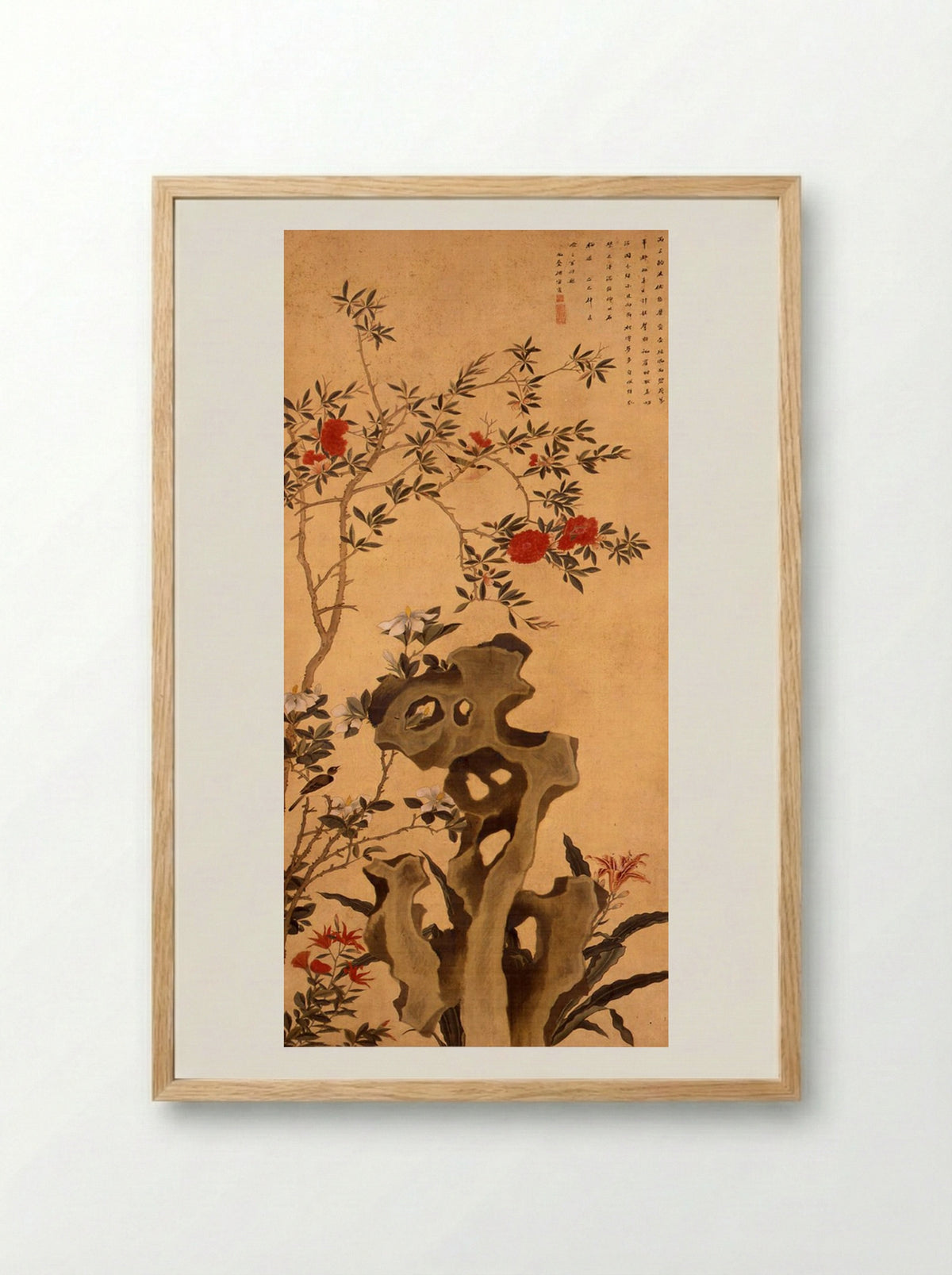Birds of the Seasons (Summer) - Shen Quan - Framed Print Wood