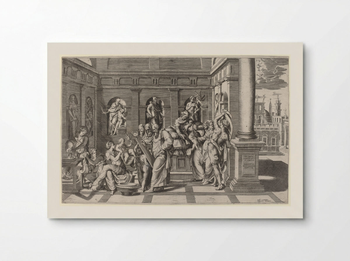 Birth of Saint John the Baptist - Giulio Bonasone - Poster