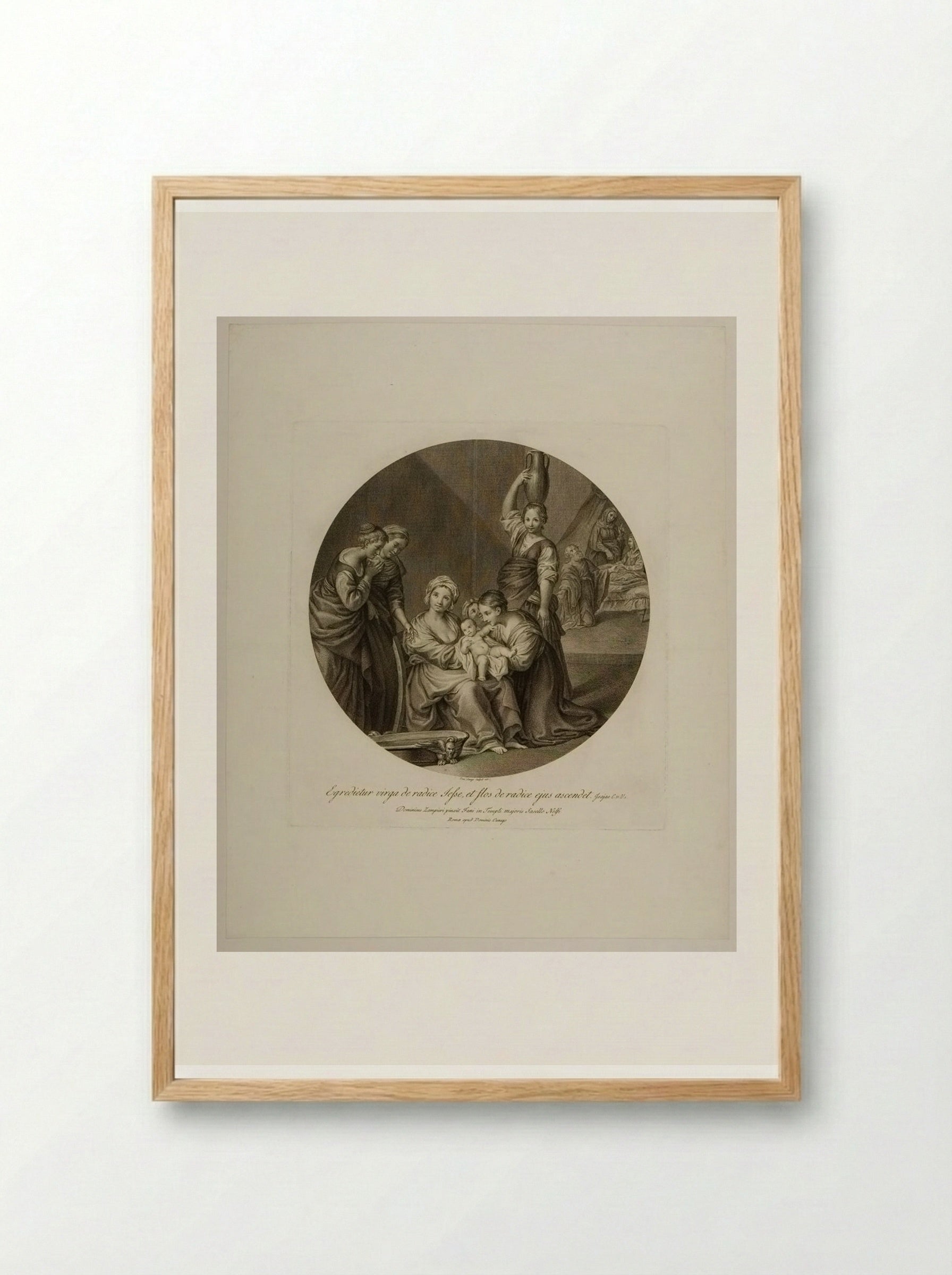 Birth of the Virgin - Domenico Cunego - Framed Print Wood