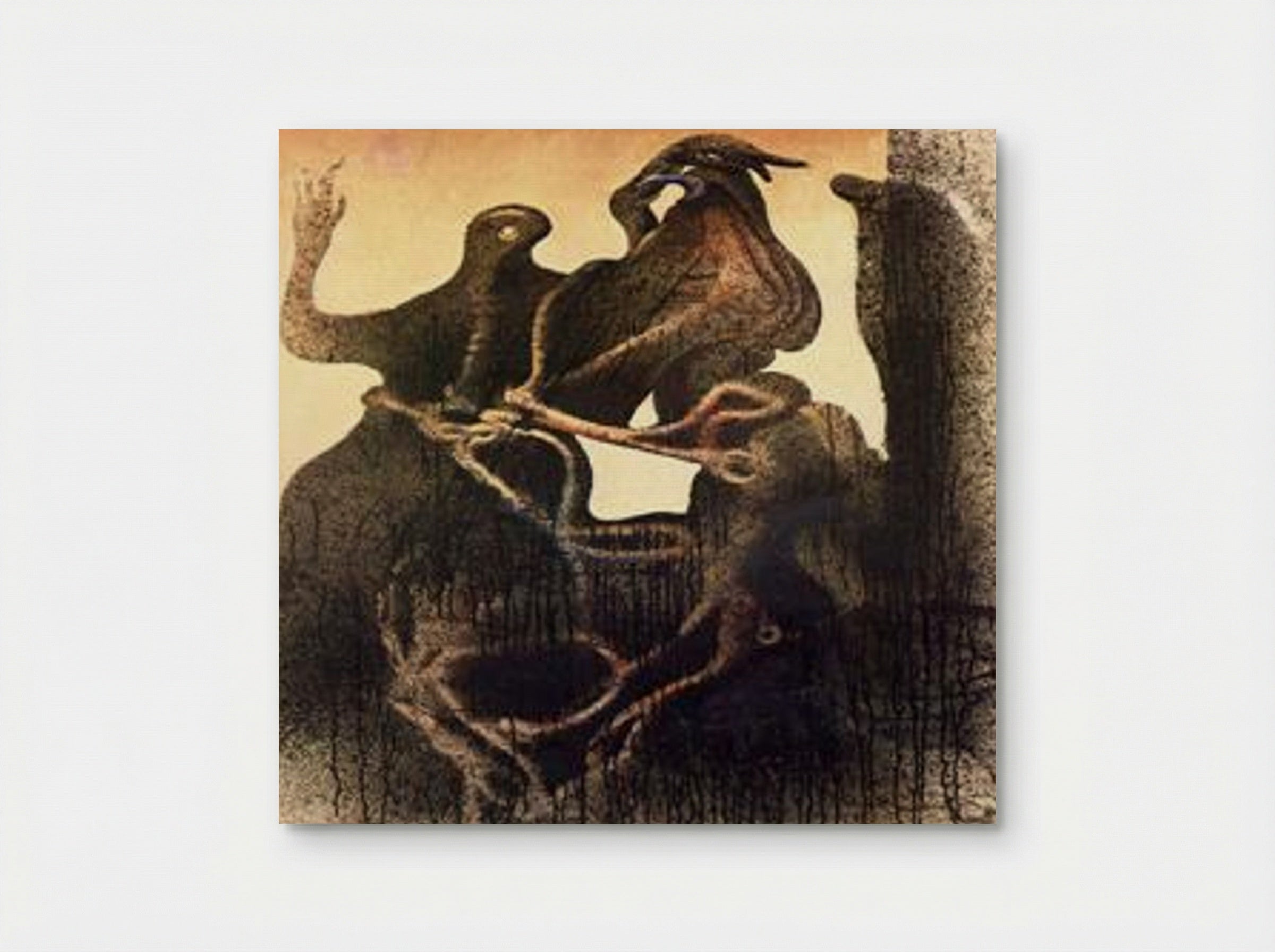 Birth of the Zoomorph Couple - Max Ernst - Poster