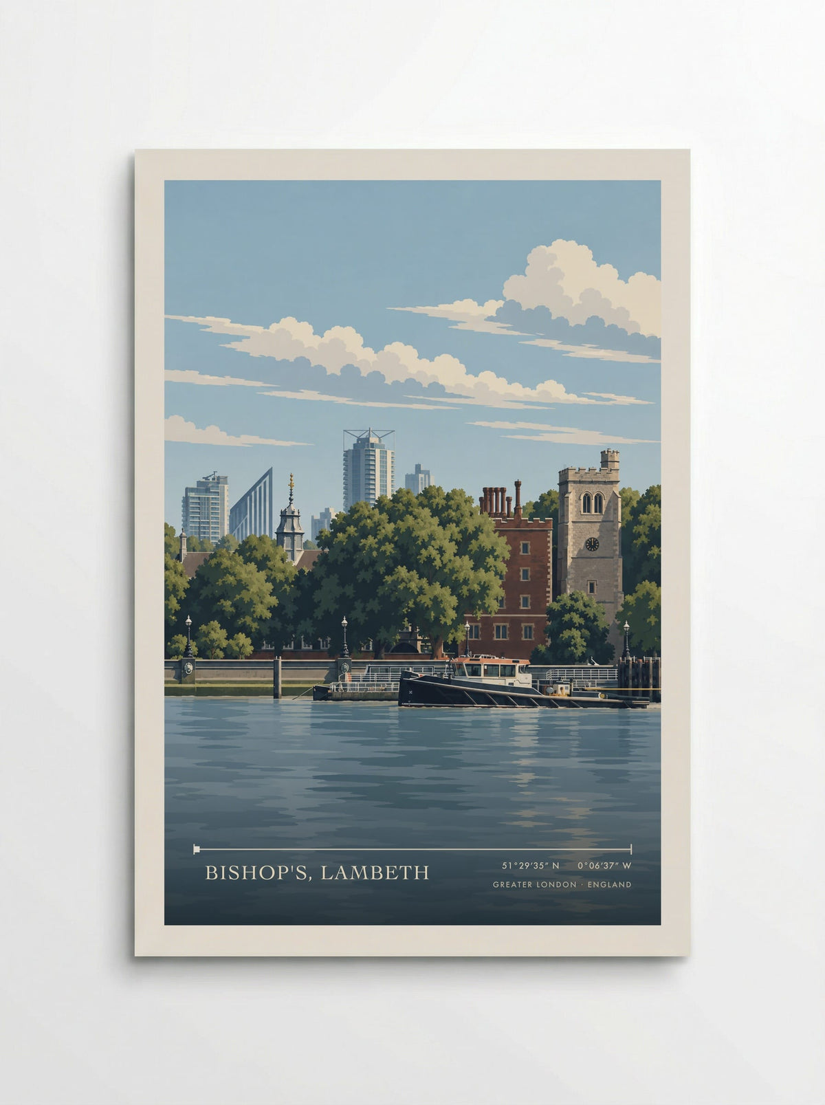 Bishop's, Lambeth, Greater London | Travel Poster - Poster
