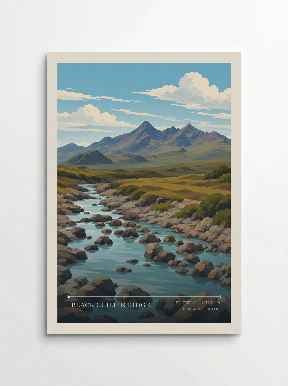 Black Cuillin Ridge, Highland | Travel Poster - Poster