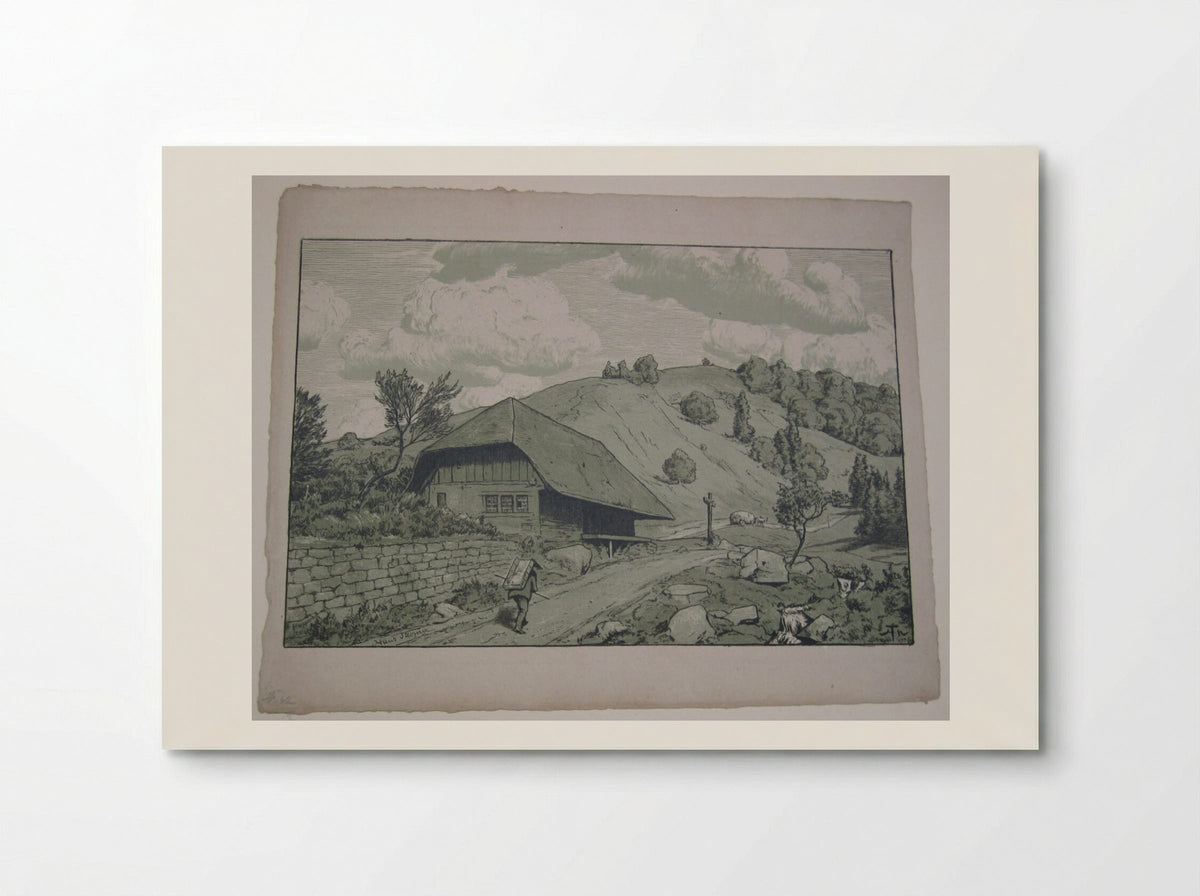 Black Forest House near Happach - Hans Thoma - Poster