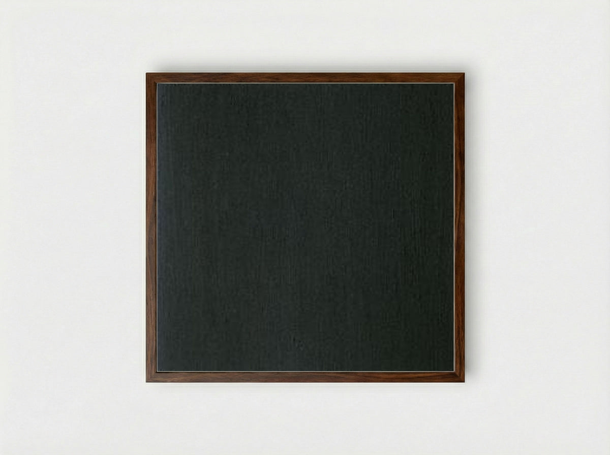 Black Monochrome - Yves Klein - Framed Print Dark Wood