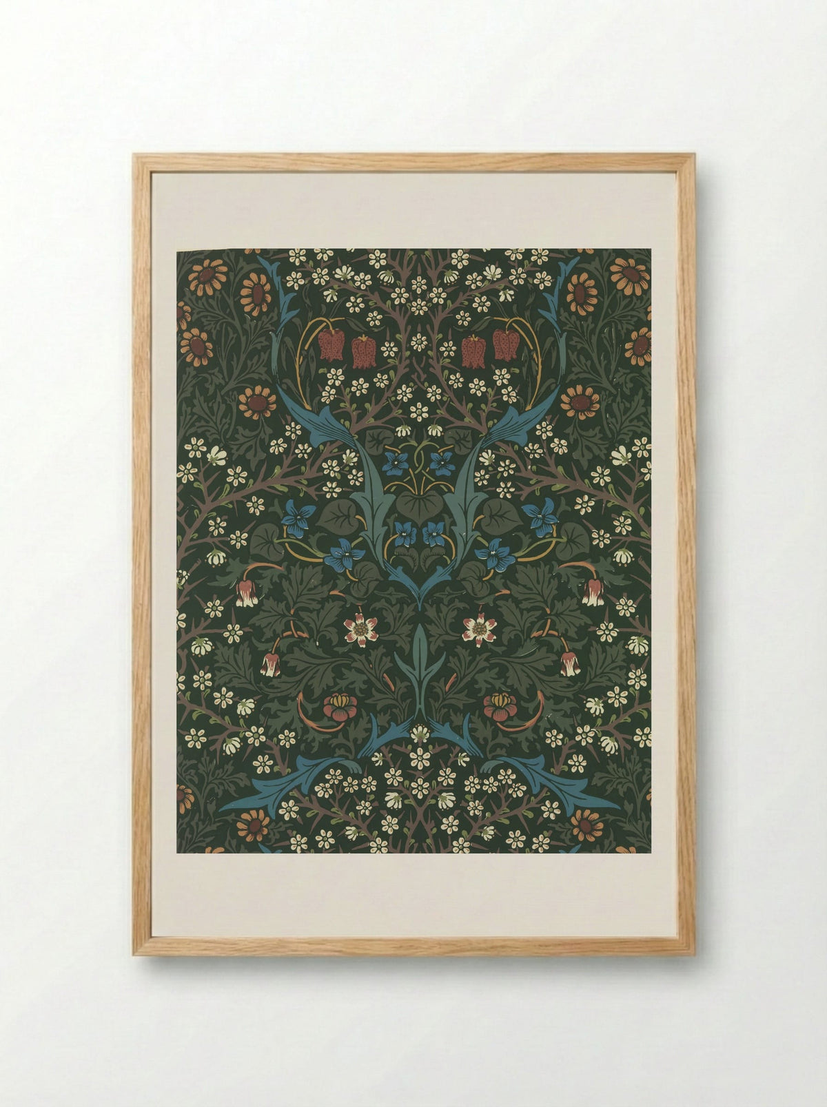 Blackthorn - William Morris - Framed Print Wood