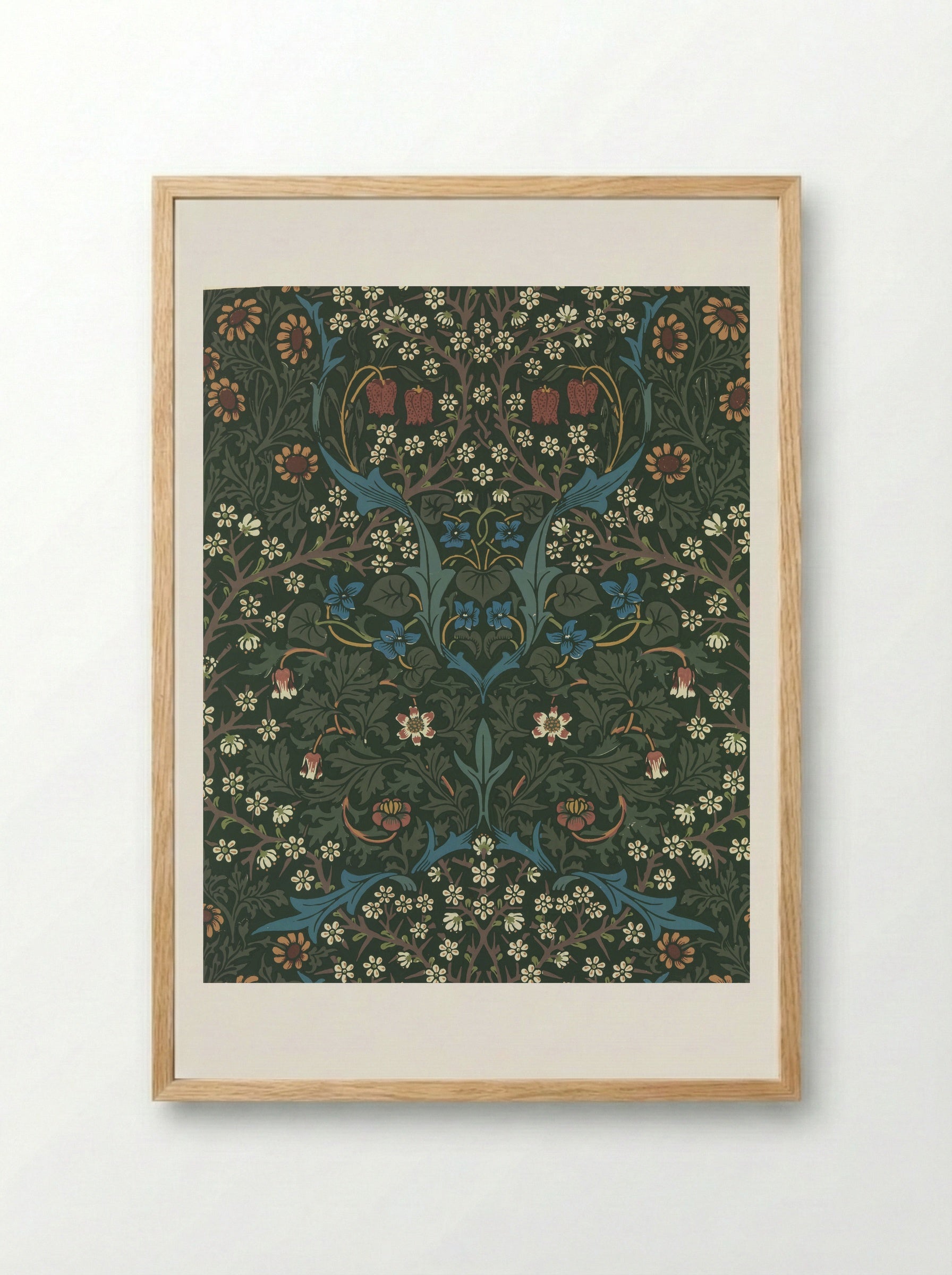 Blackthorn - William Morris - Framed Print Wood