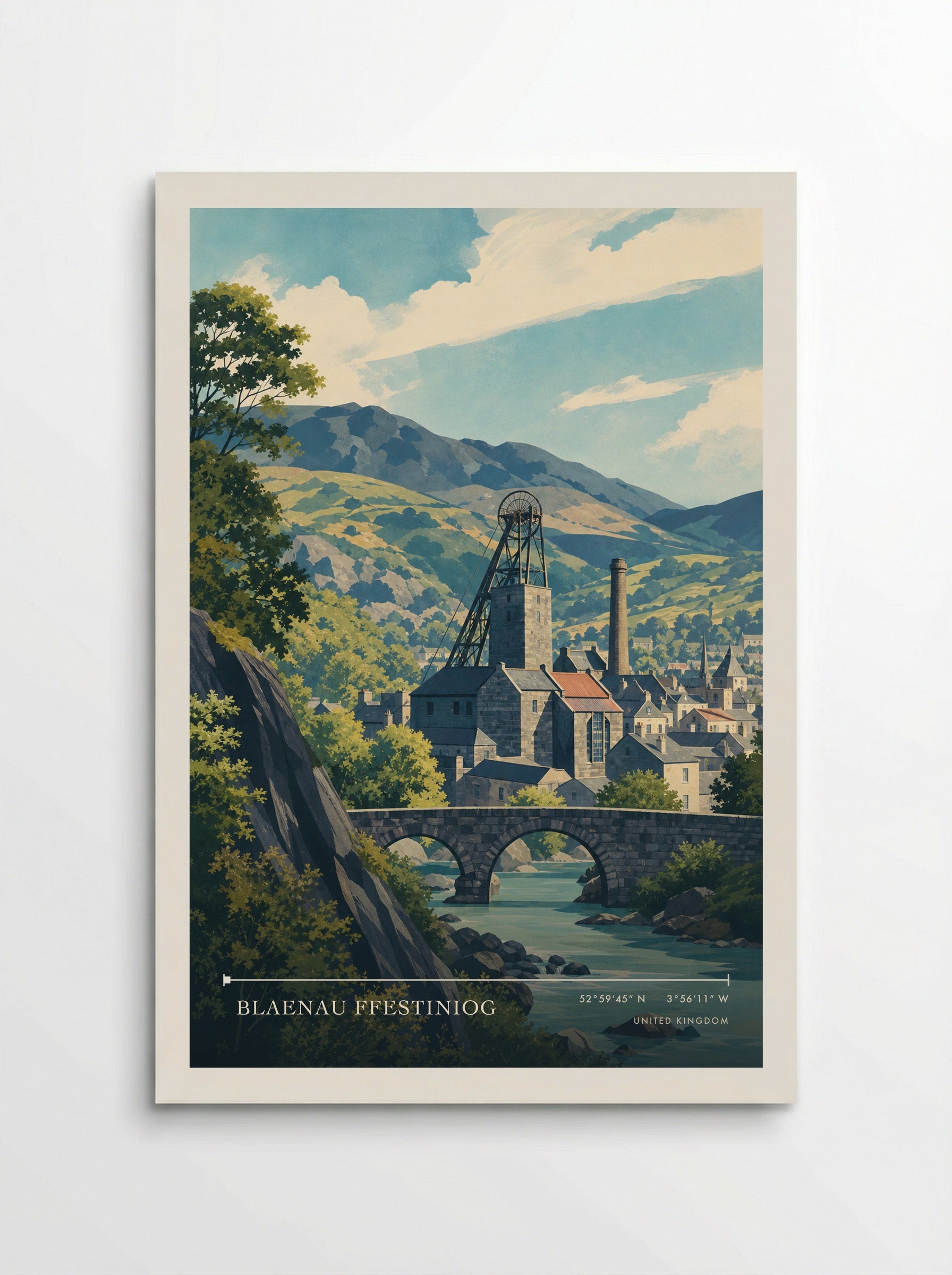 Blaenau Ffestiniog United Kingdom Travel Poster - Poster