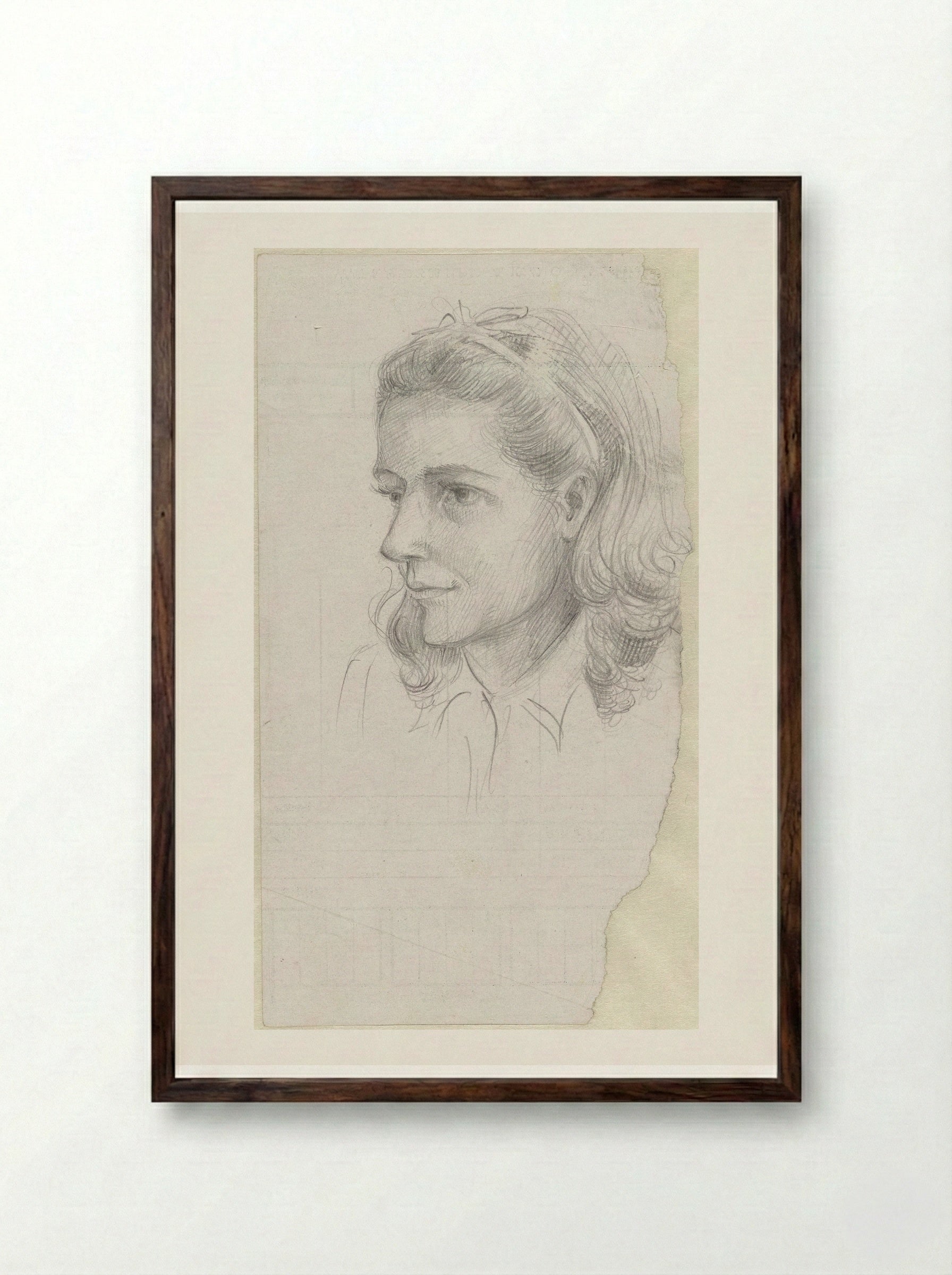 Blanche Disneur uit Chimay - Aat Breur-Hibma - Framed Print Dark Wood