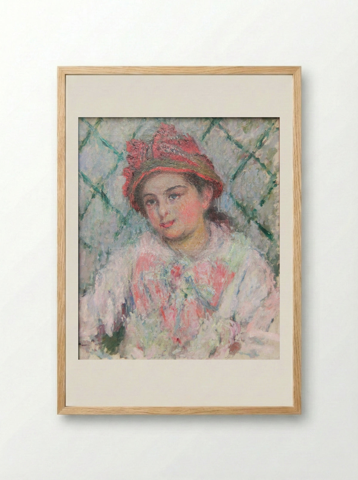 Blanche Hoschedé-Monet - Claude Monet - Framed Print Wood
