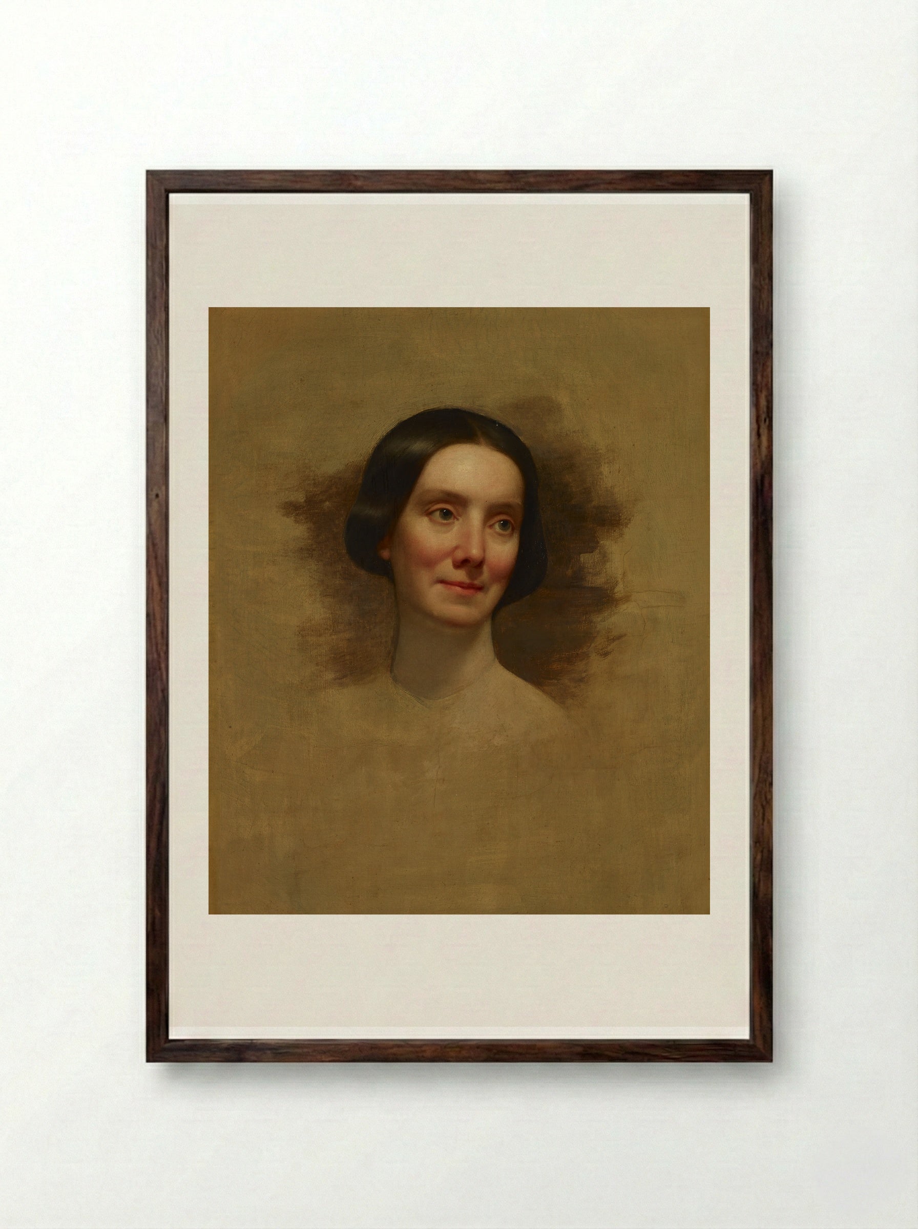 Blanche Sully - Thomas Sully - Framed Print Dark Wood
