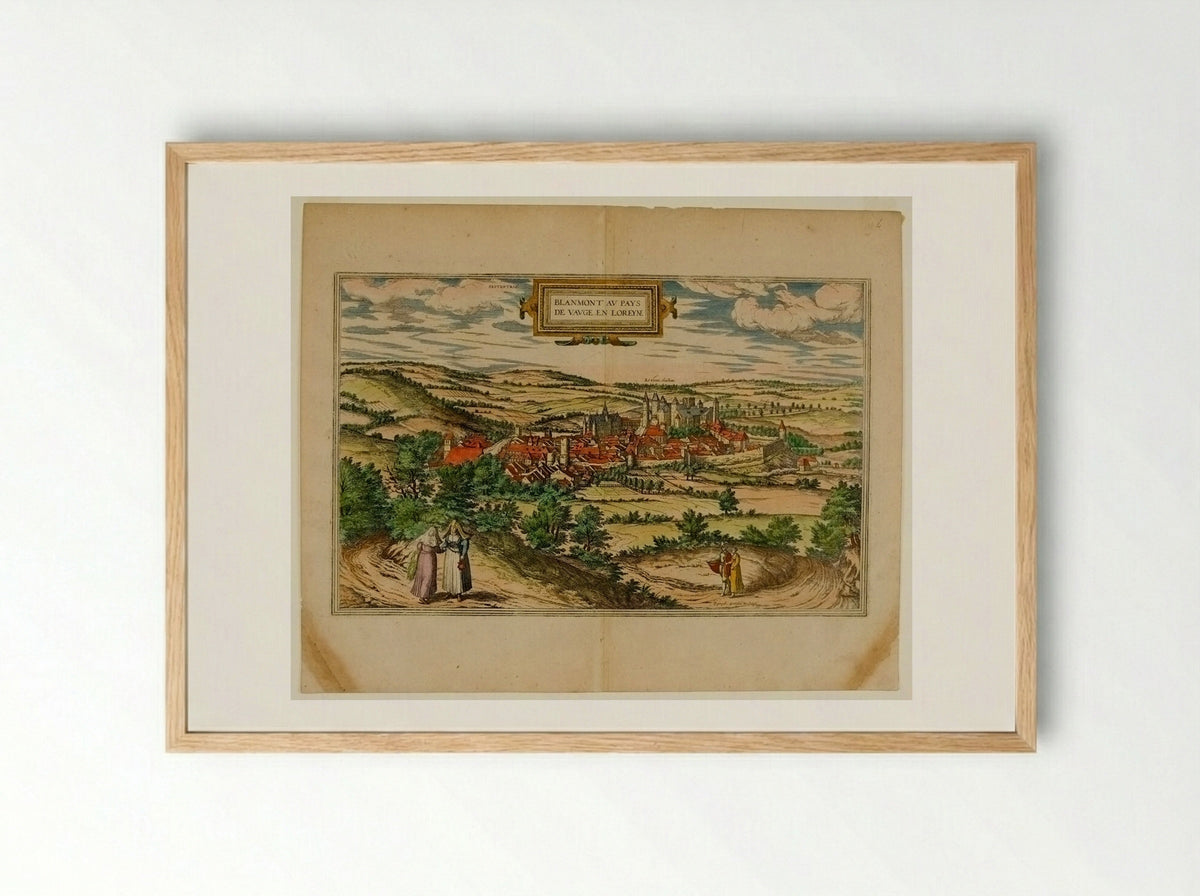 Blanmont au pays de Vauge en Loreyne - Joris Hoefnagel - Framed Print Wood