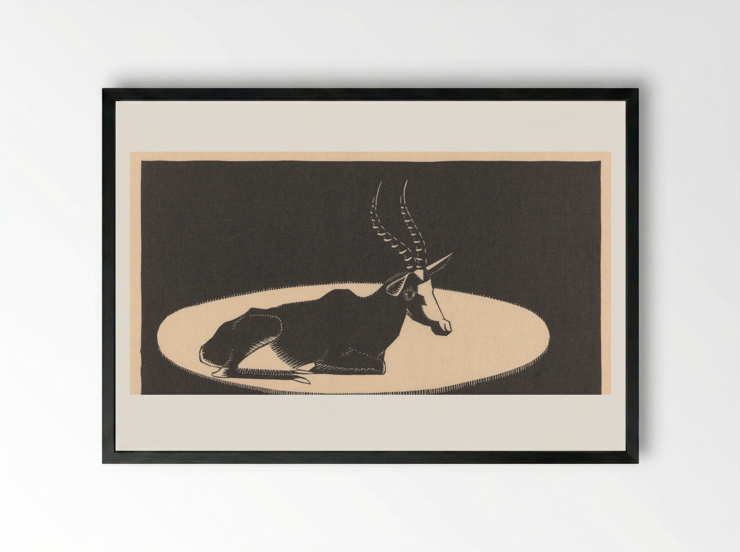 Blesbok - Samuel Jessurun de Mesquita - Framed Print Black