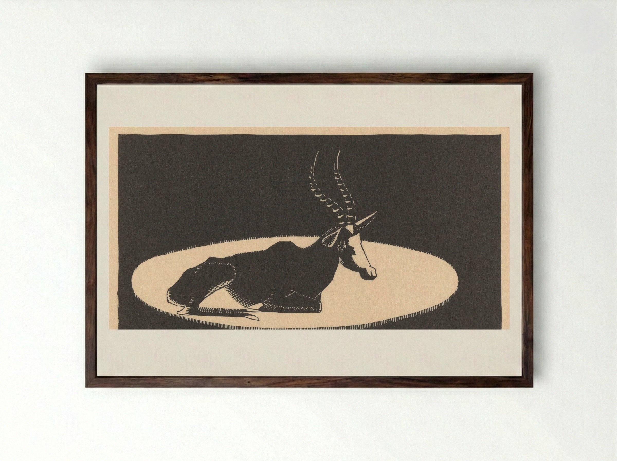 Blesbok - Samuel Jessurun de Mesquita - Framed Print Dark Wood