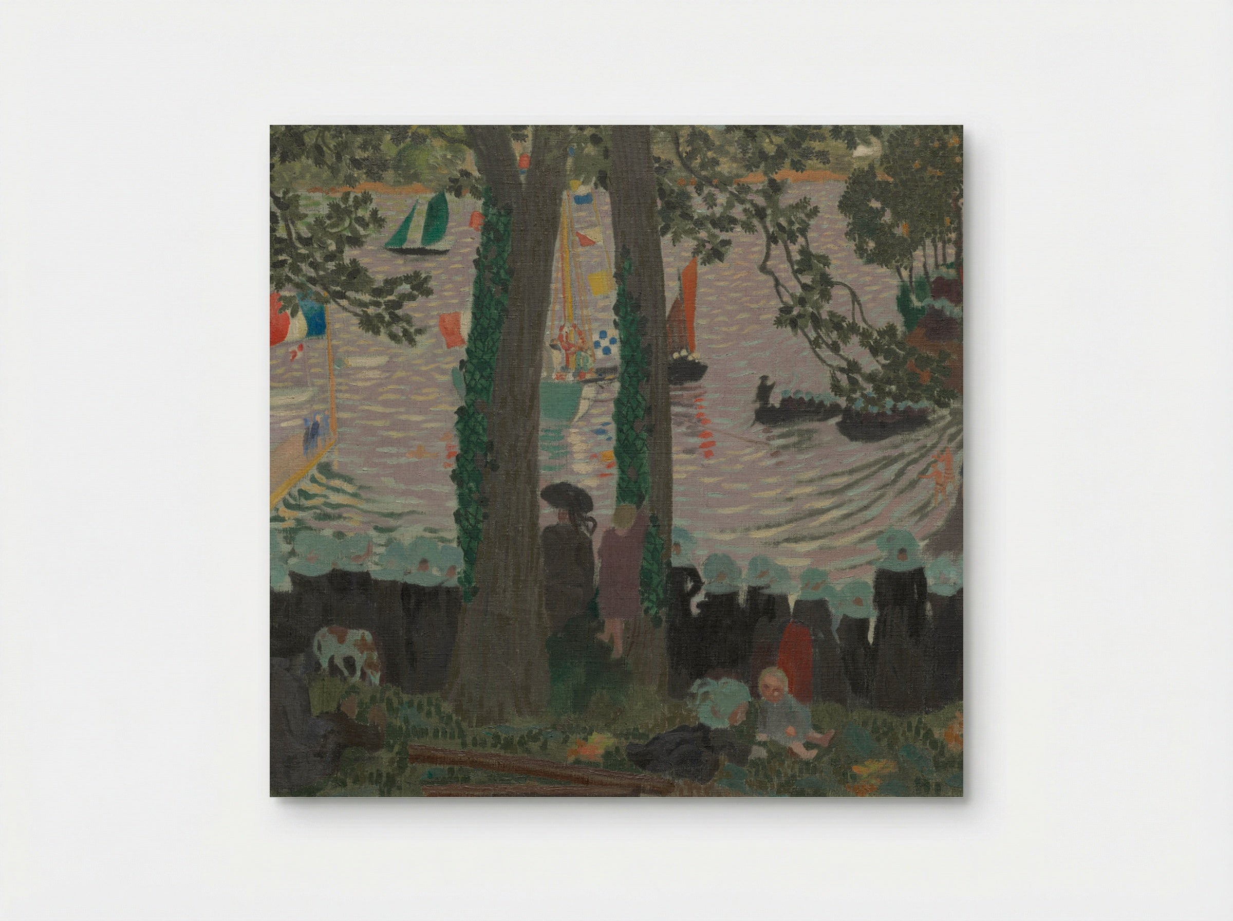 Blessing of a Yacht on the Belon River - Maurice Denis - Poster
