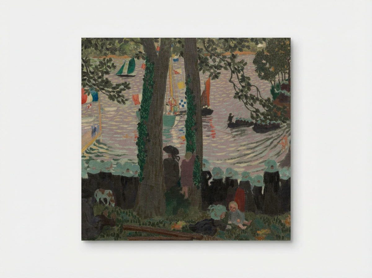 Blessing of a Yacht on the Belon River - Maurice Denis - Poster