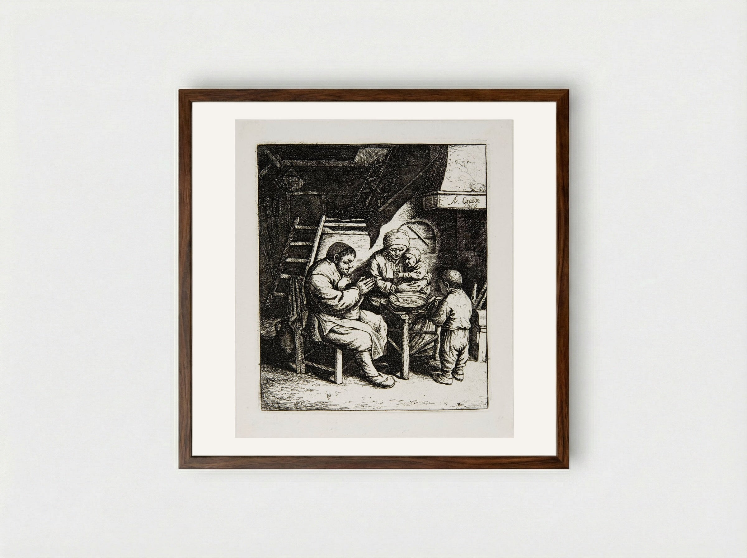 Blessing - David Deuchar - Framed Print Dark Wood