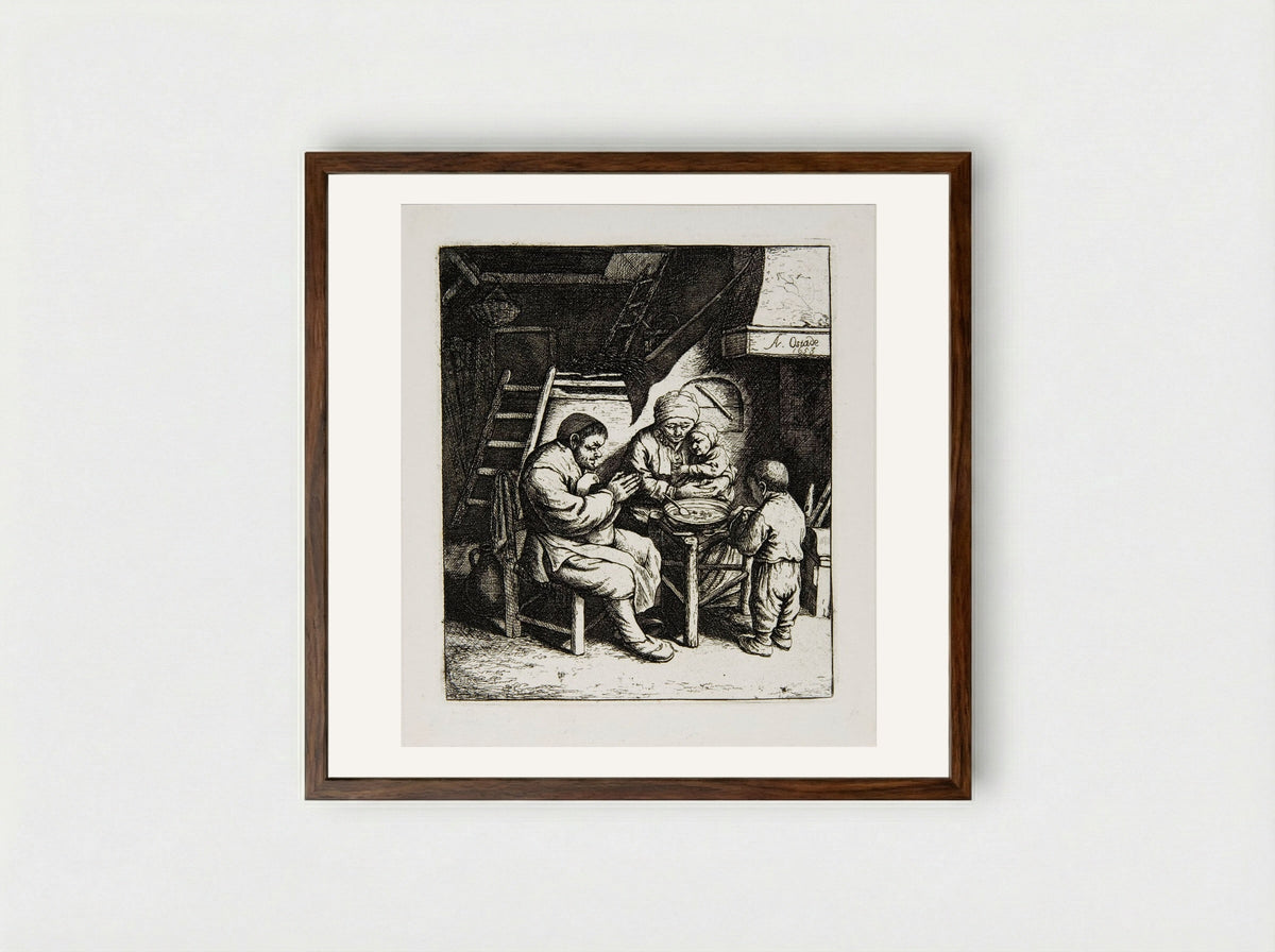 Blessing - David Deuchar - Framed Print Dark Wood