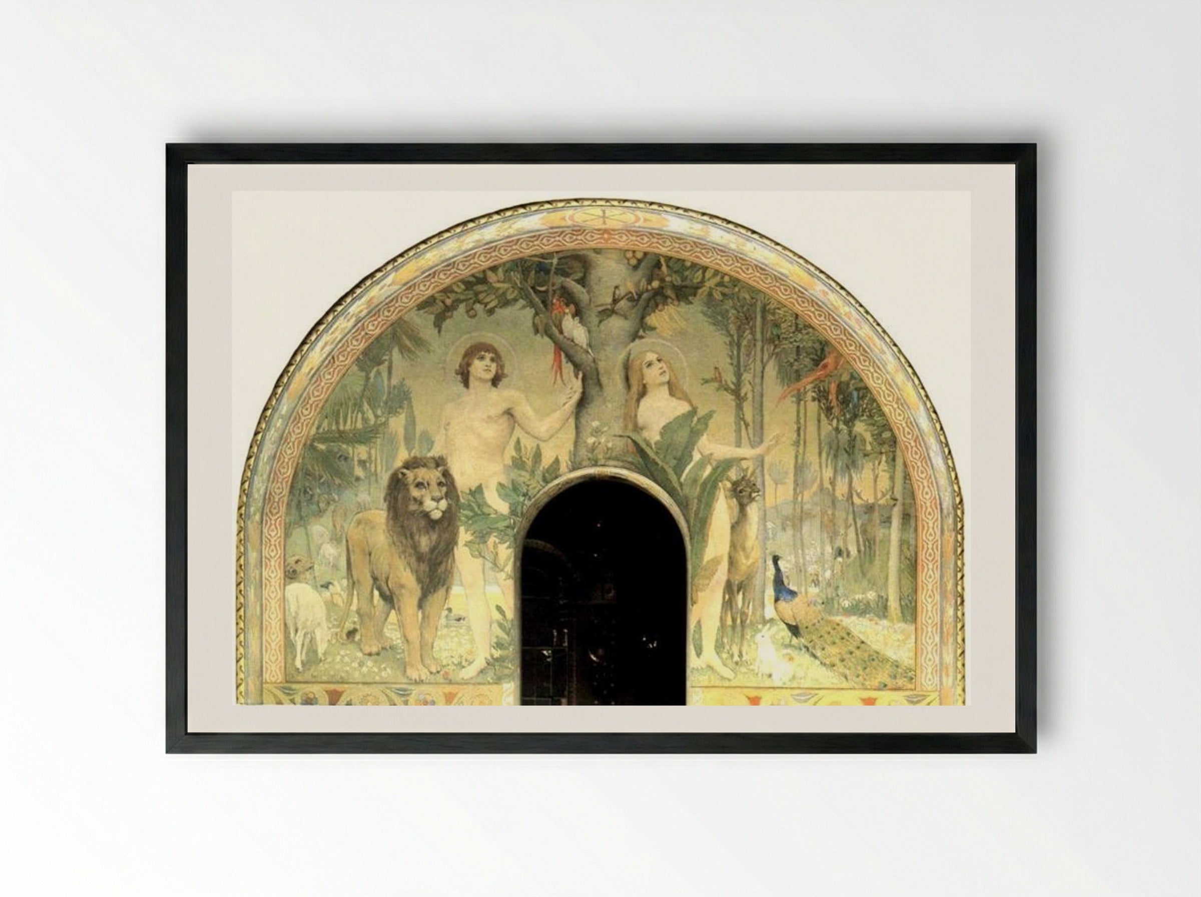 Bliss of Paradise - Viktor Vasnetsov - Framed Print Black