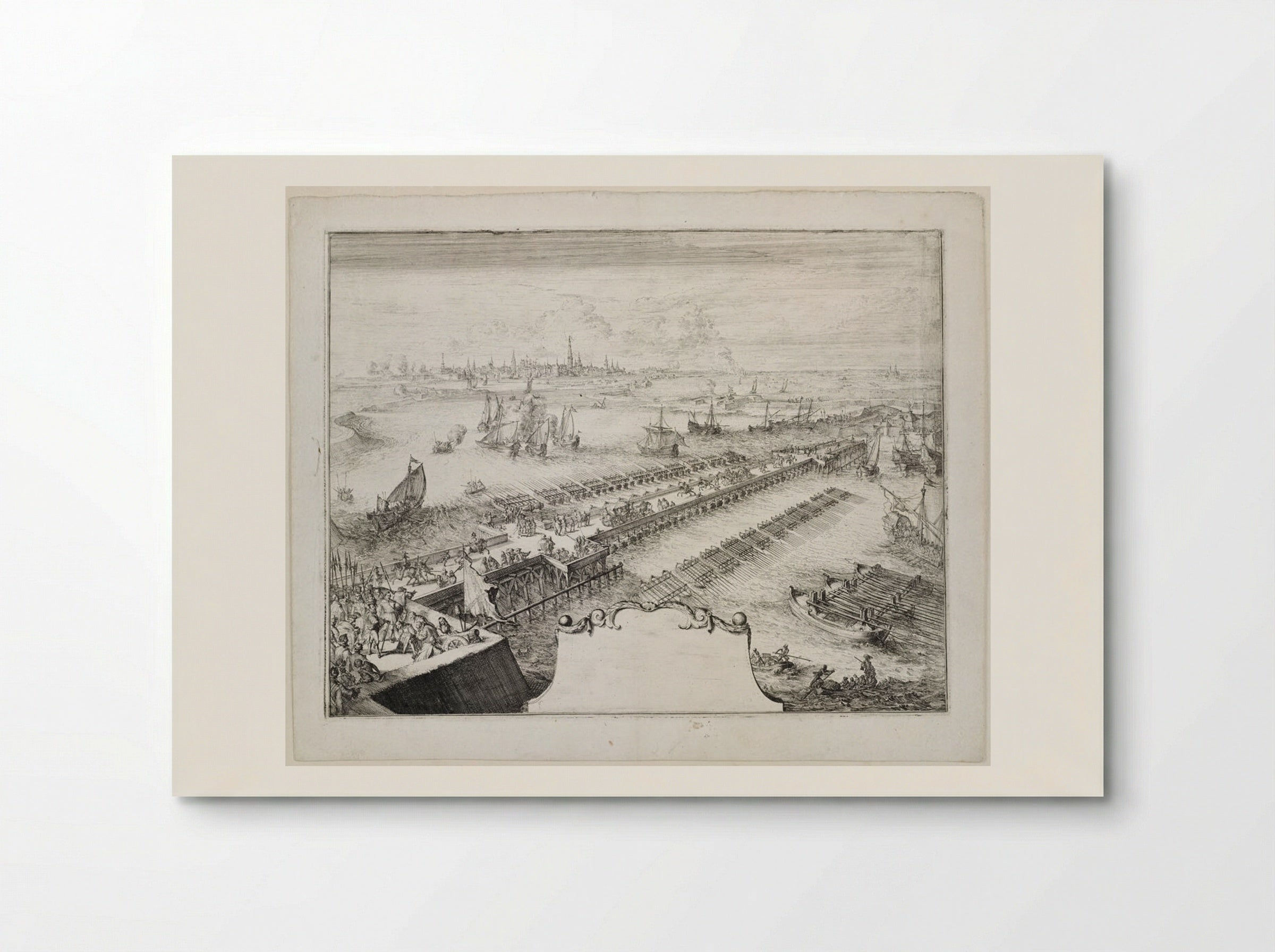 Blockade of Antwerp, 1585 - Romeyn de Hooghe - Poster