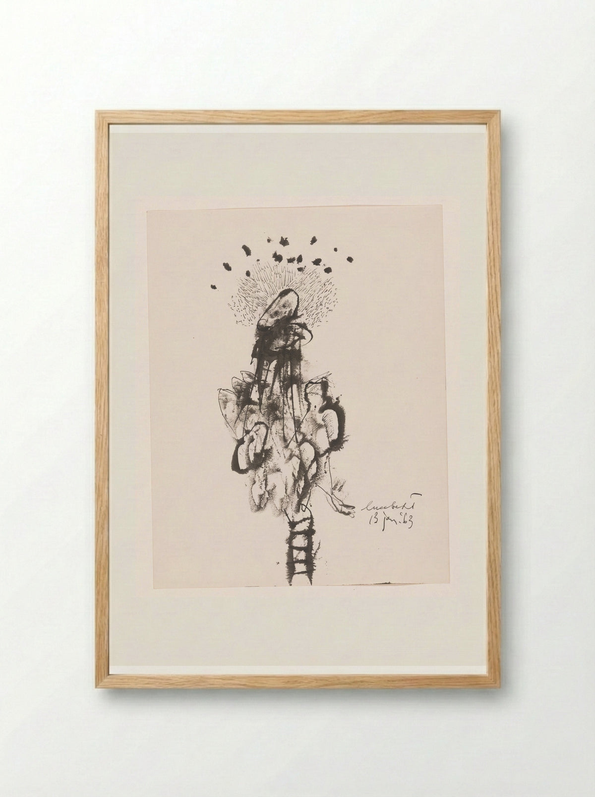 Bloem (Flower) - Lucebert - Framed Print Wood