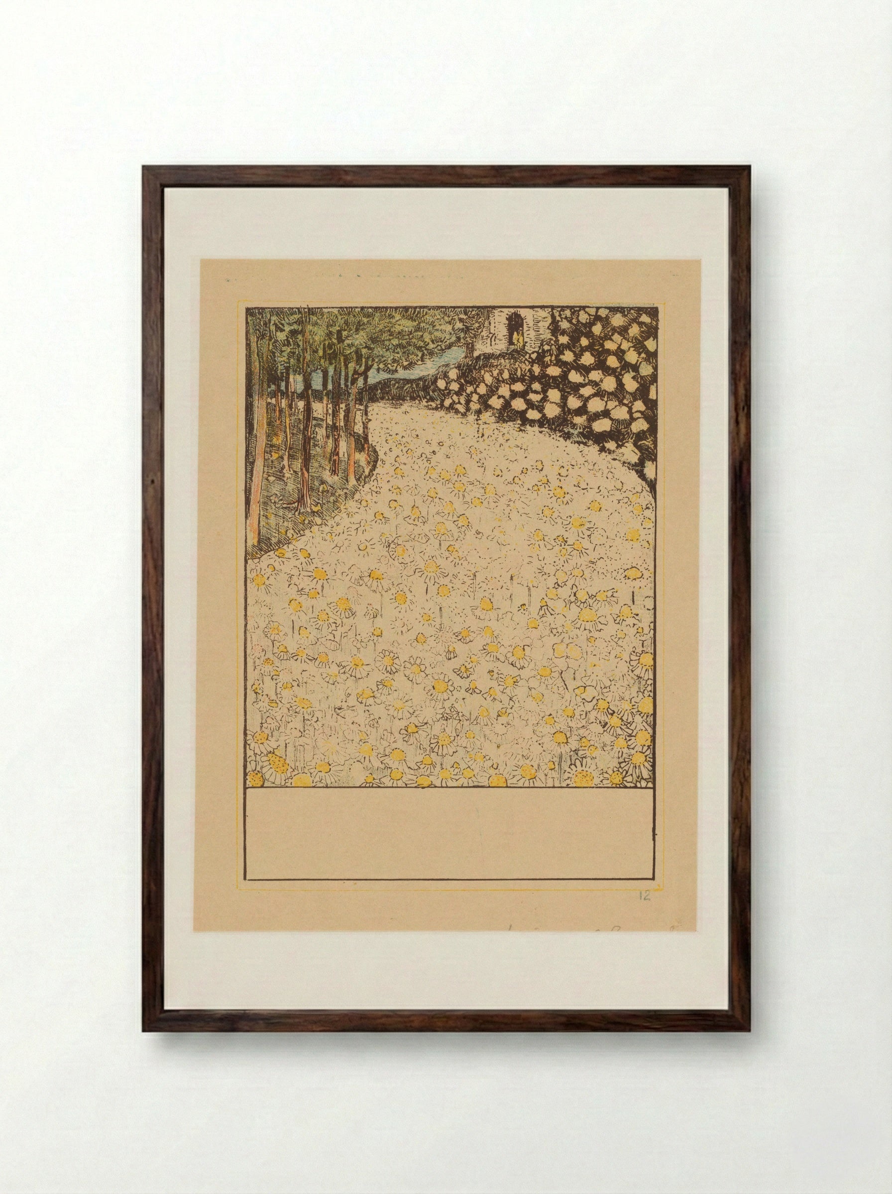 Bloemenzee - Theo van Hoytema - Framed Print Dark Wood