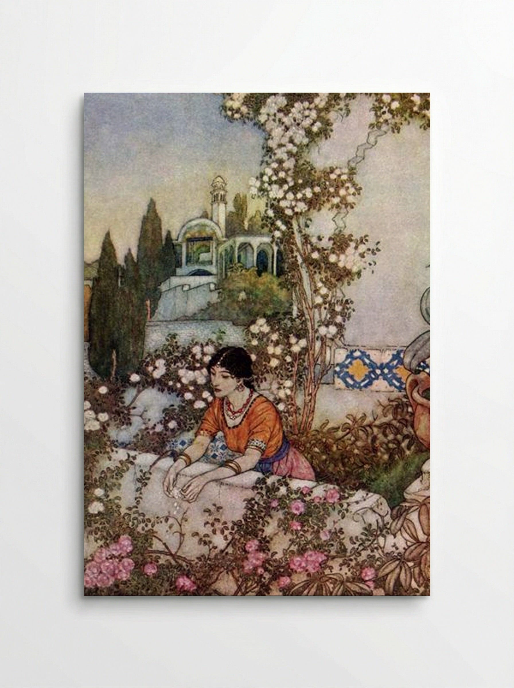 Blowing Rose - Edmund Dulac - Poster